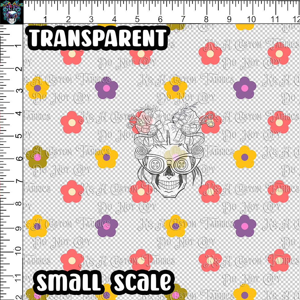 Thumbnail: Retro Floral Clear/Holographic Vinyl