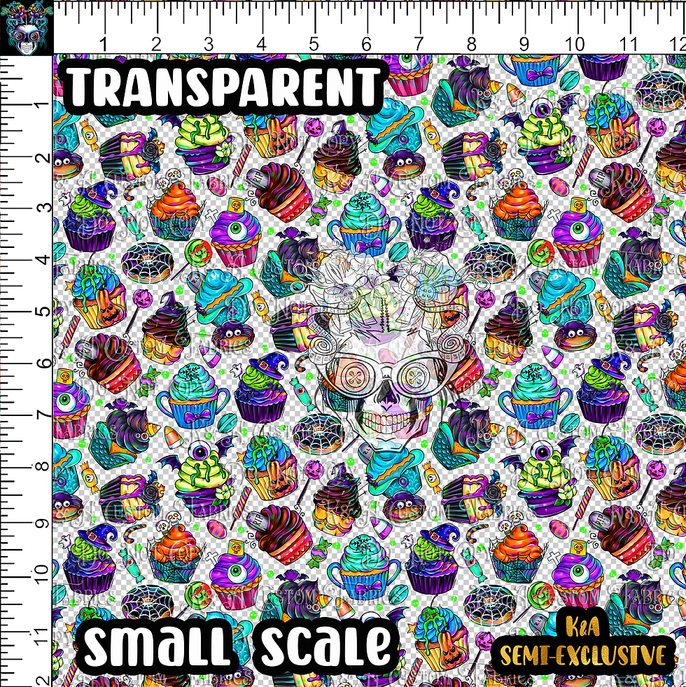 Thumbnail: Spooktacular Halloween Dark Blue Coord Transparent Clear/Holograph