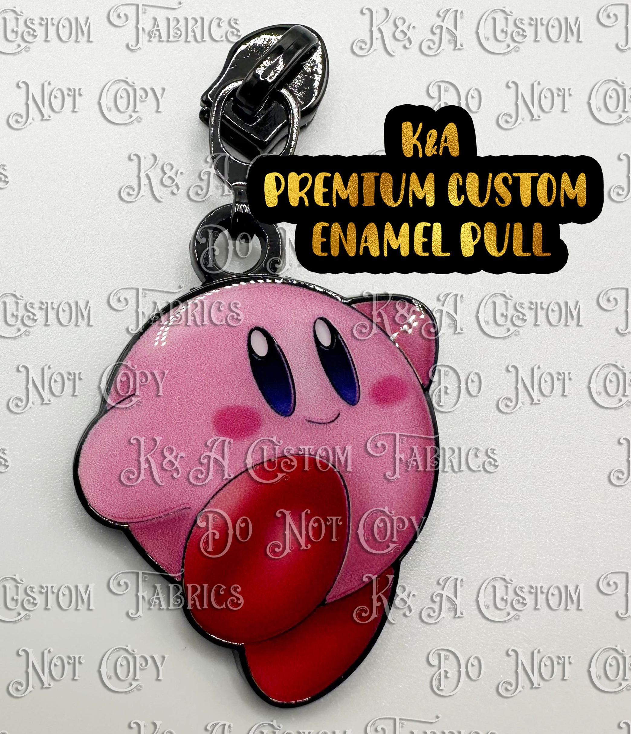 Pink Puffball Enamel Pull