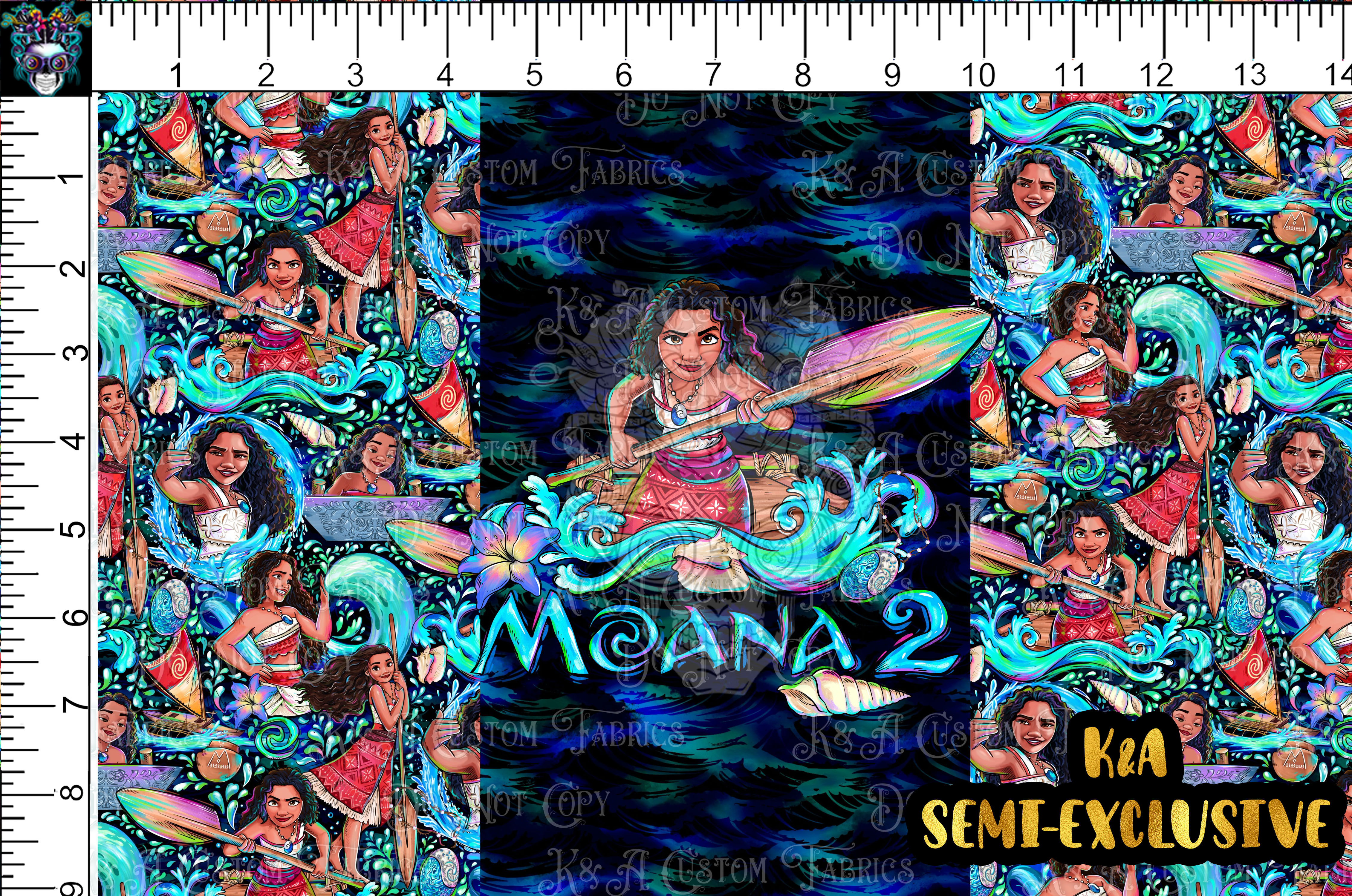M.Motif Ocean Princess-Black Waves Tumbler