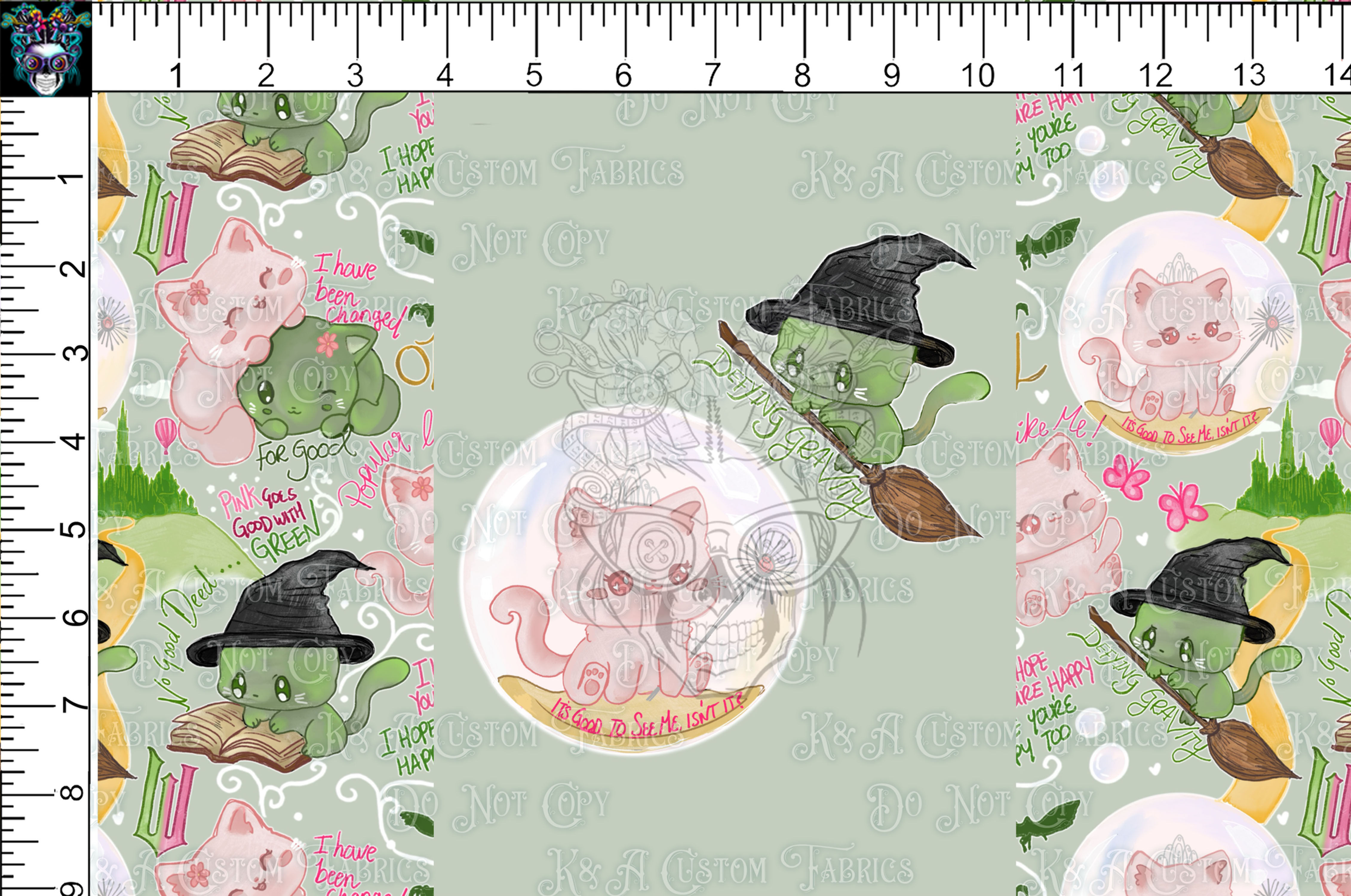 Wicked Kitties Green Tumbler