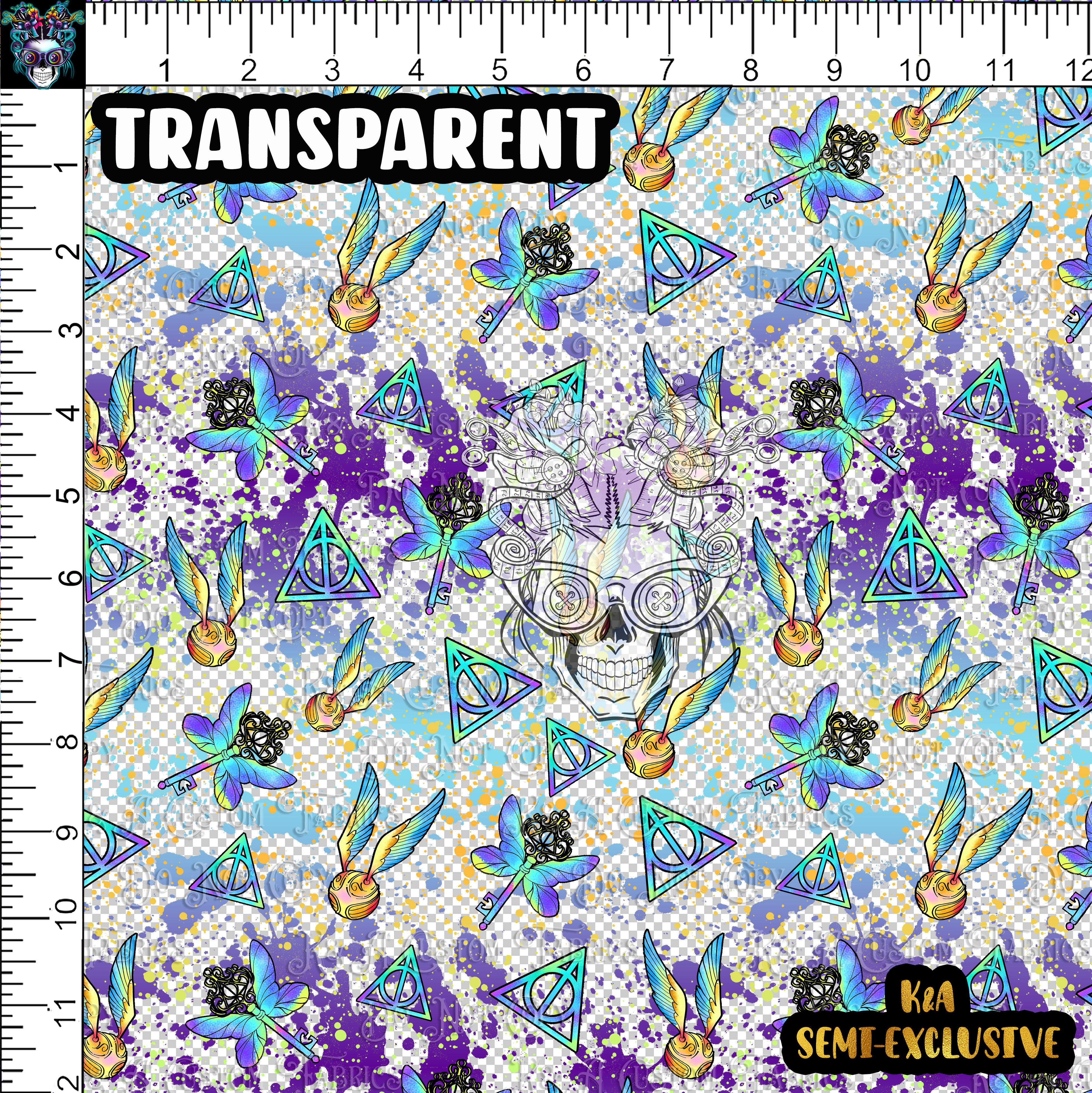 HP Neon Hallow Keys Clear/Holo Vinyl