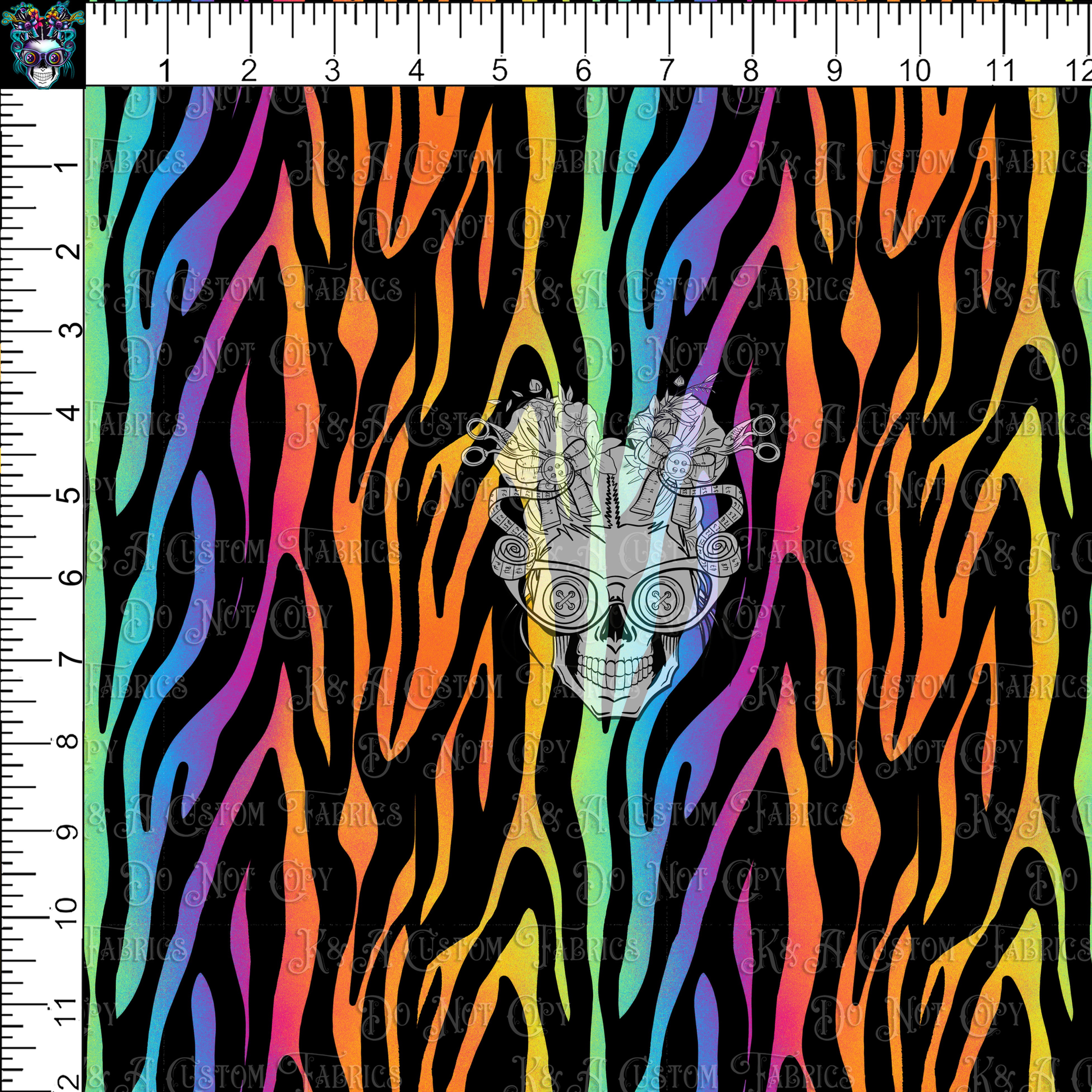 Hex Spooky LF - Rainbow Tiger Stripes