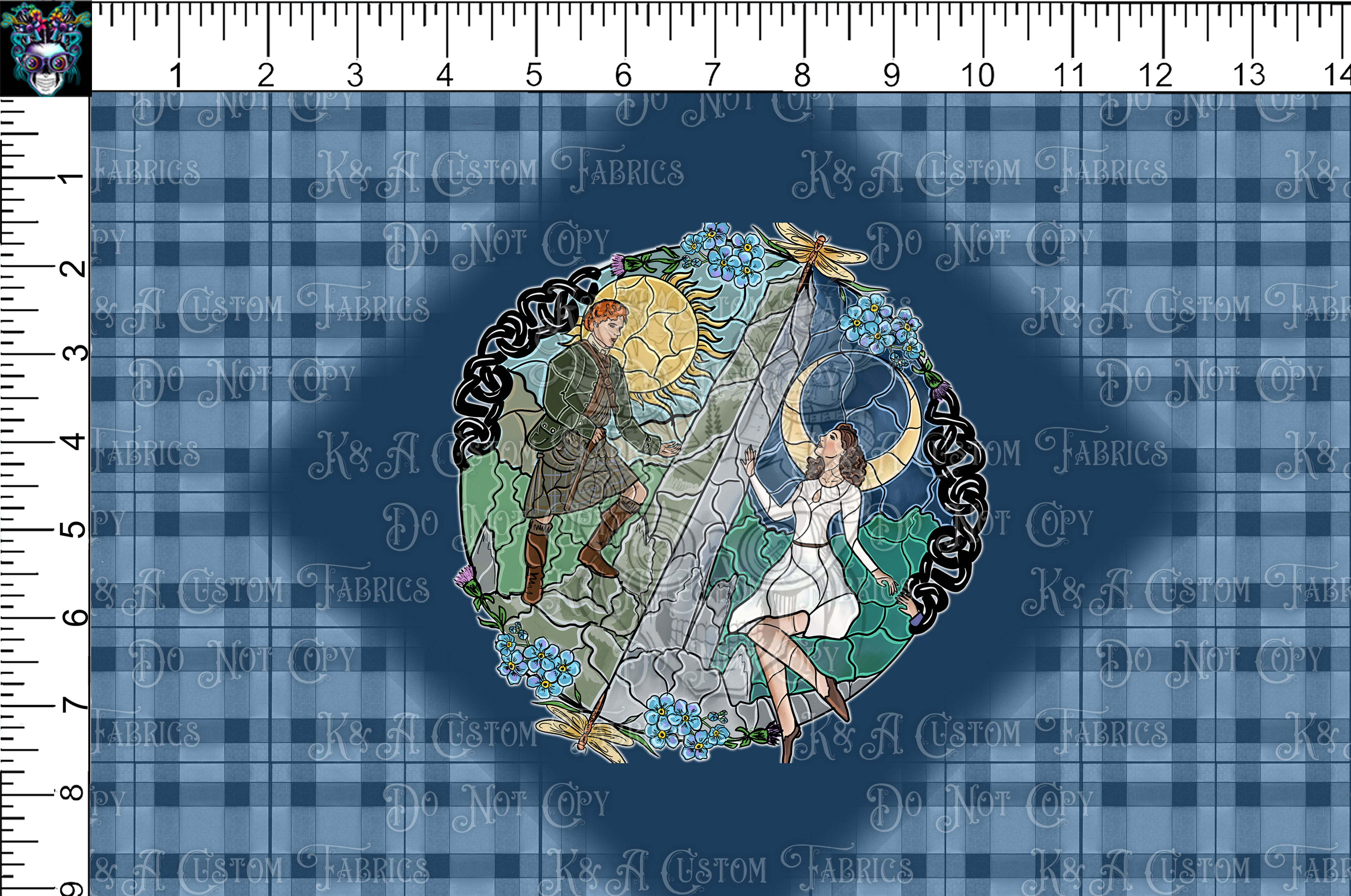 Scottish Skies Stained Glass Tumbler