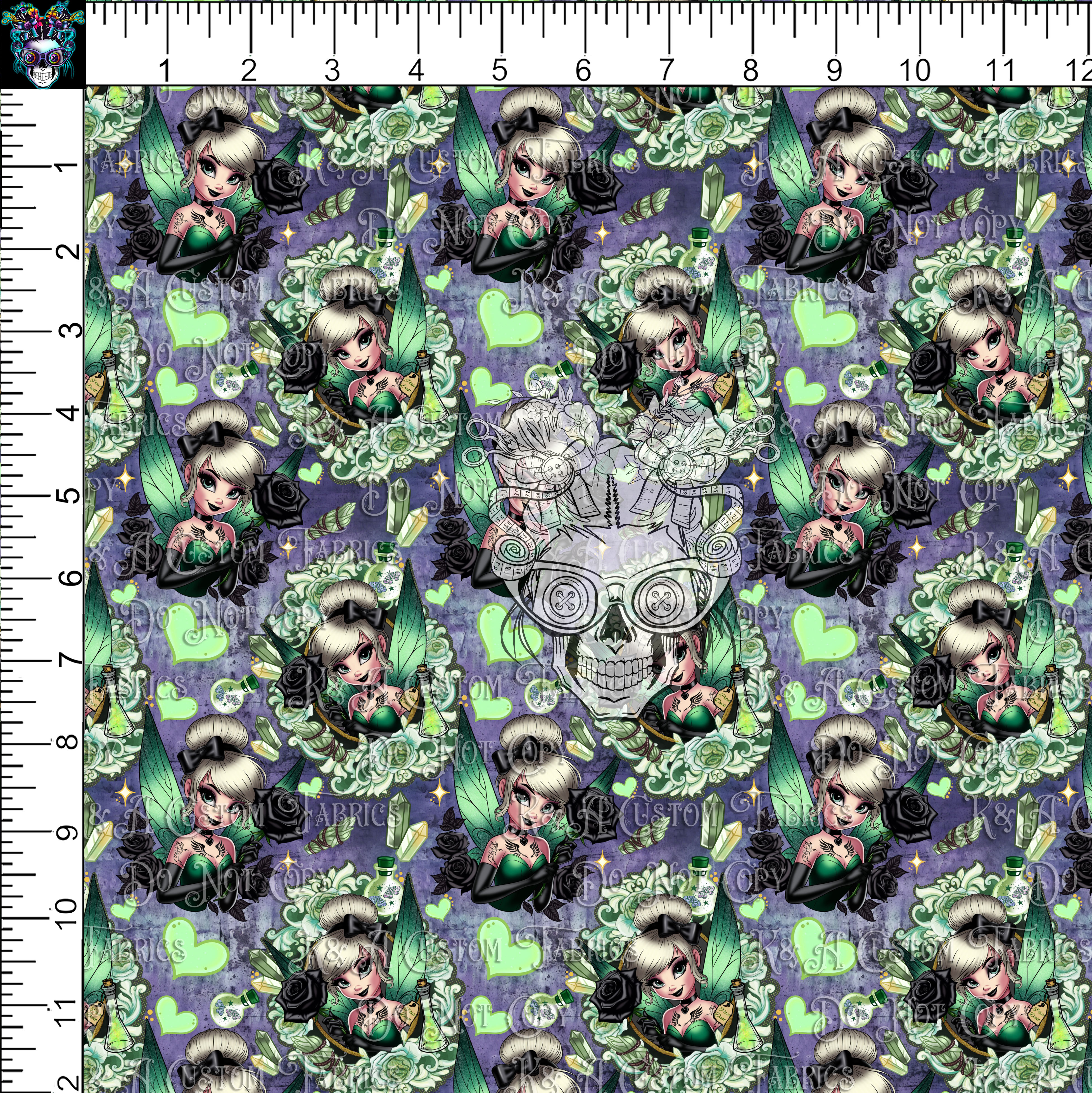 Punk Green Fairy Purple Grunge