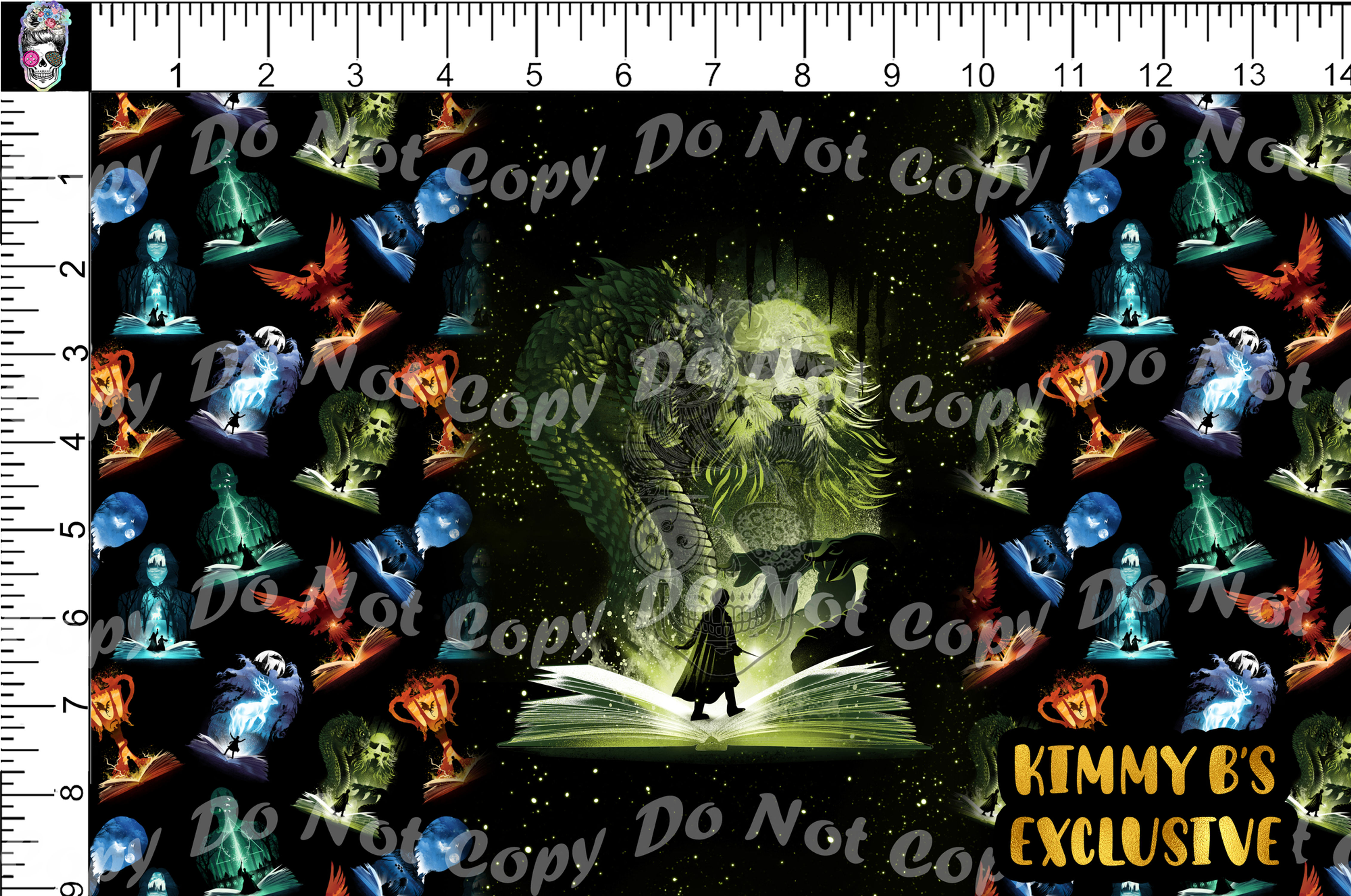 HP Book Silhouettes - Basilisk Tumbler Panel