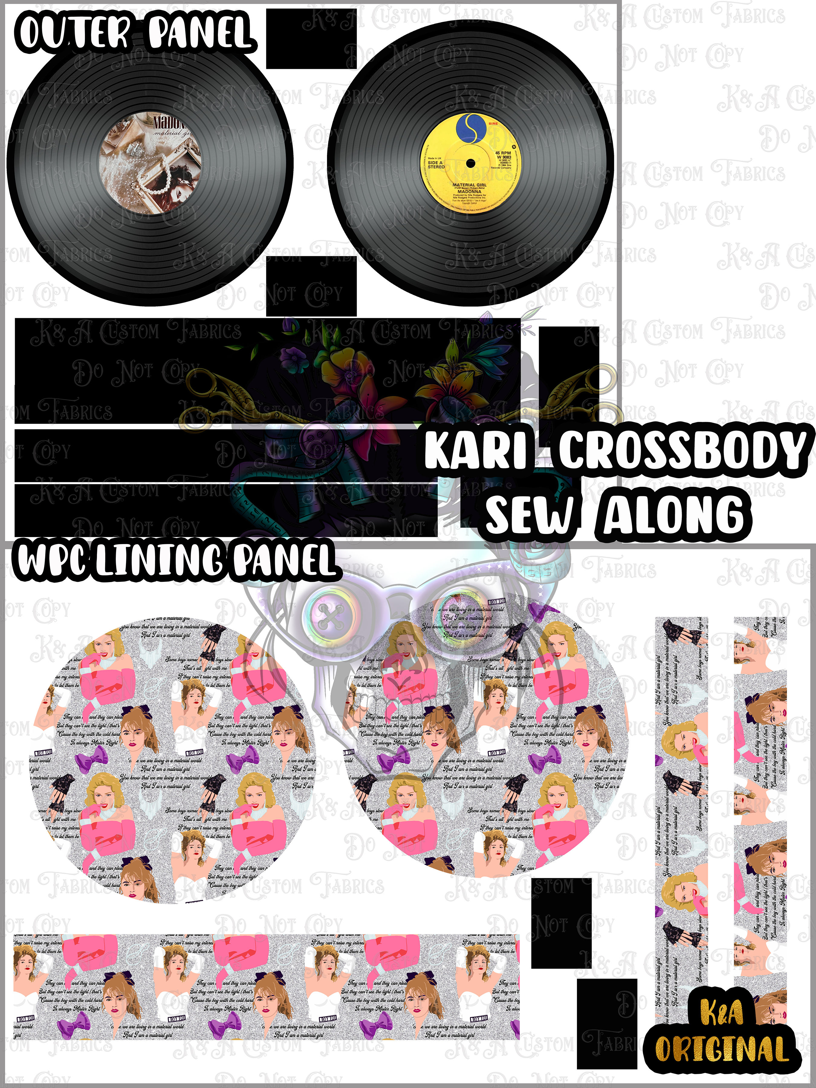 Material Girl Record Sew Along (Kari Crossbody)