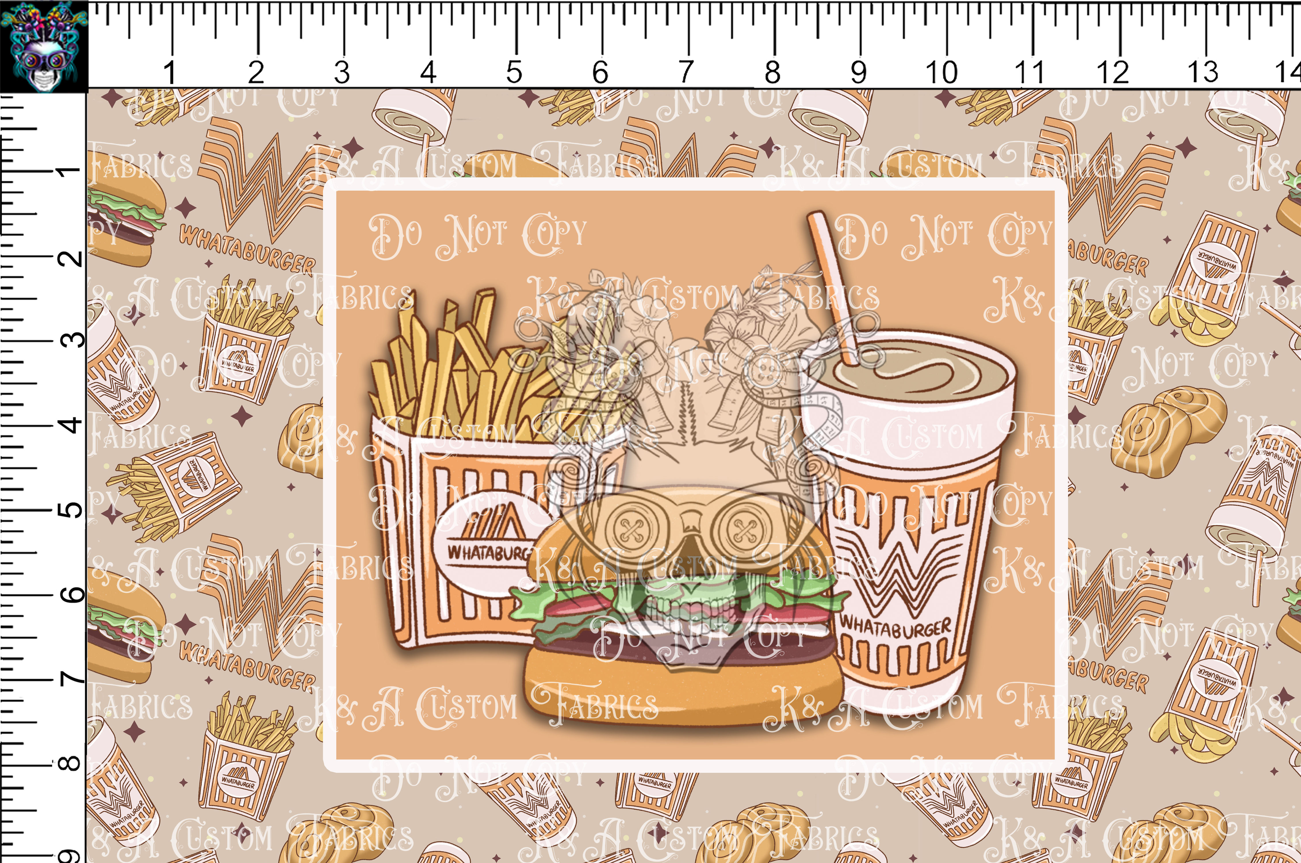 Burger What Tumbler Panel