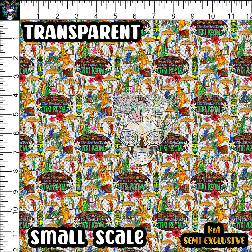 Thumbnail: Tropical Tiki Birds-Pastel Clear/Holographic Vinyl