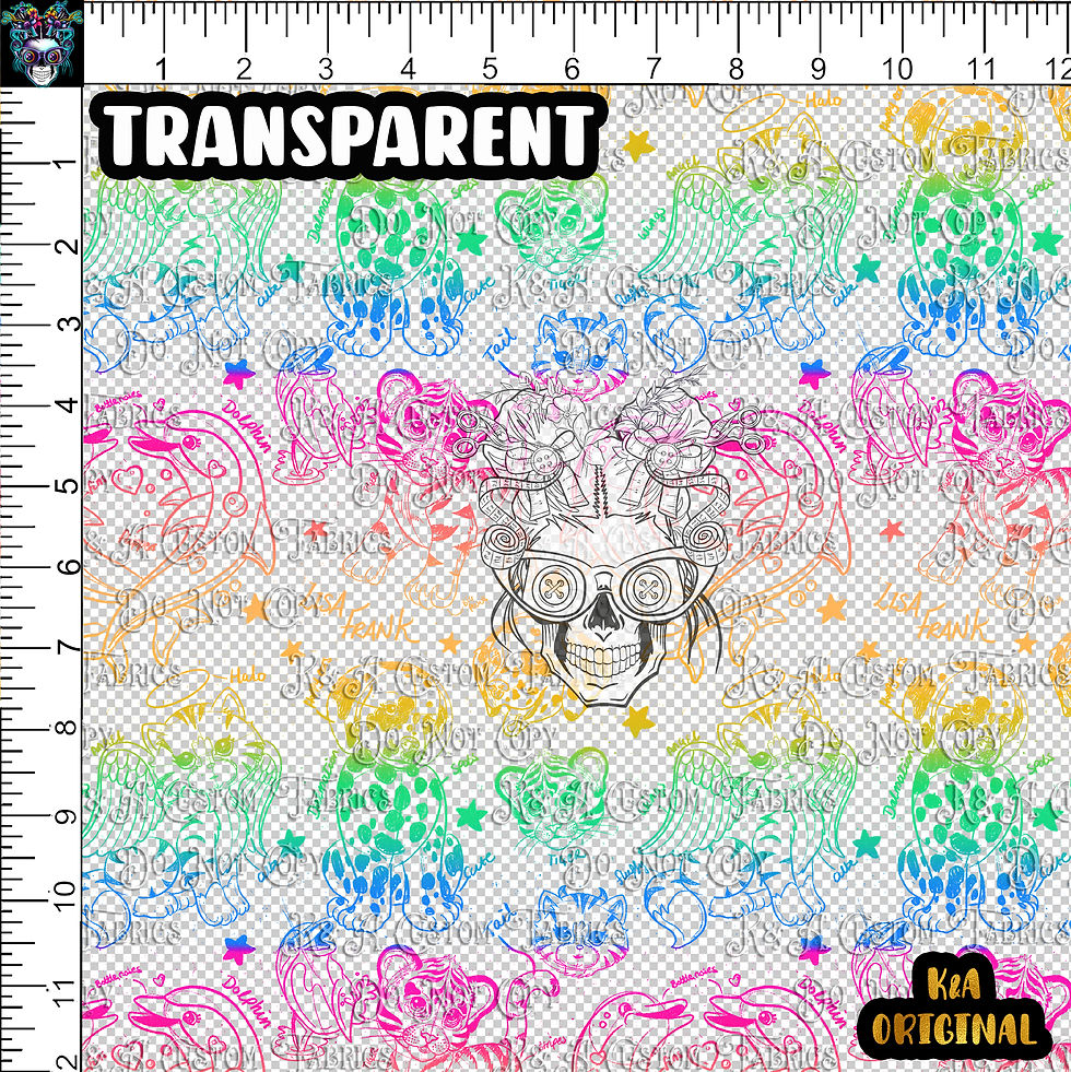Thumbnail: LF Rainbow Scratch Art Clear/Holograph Vinyl