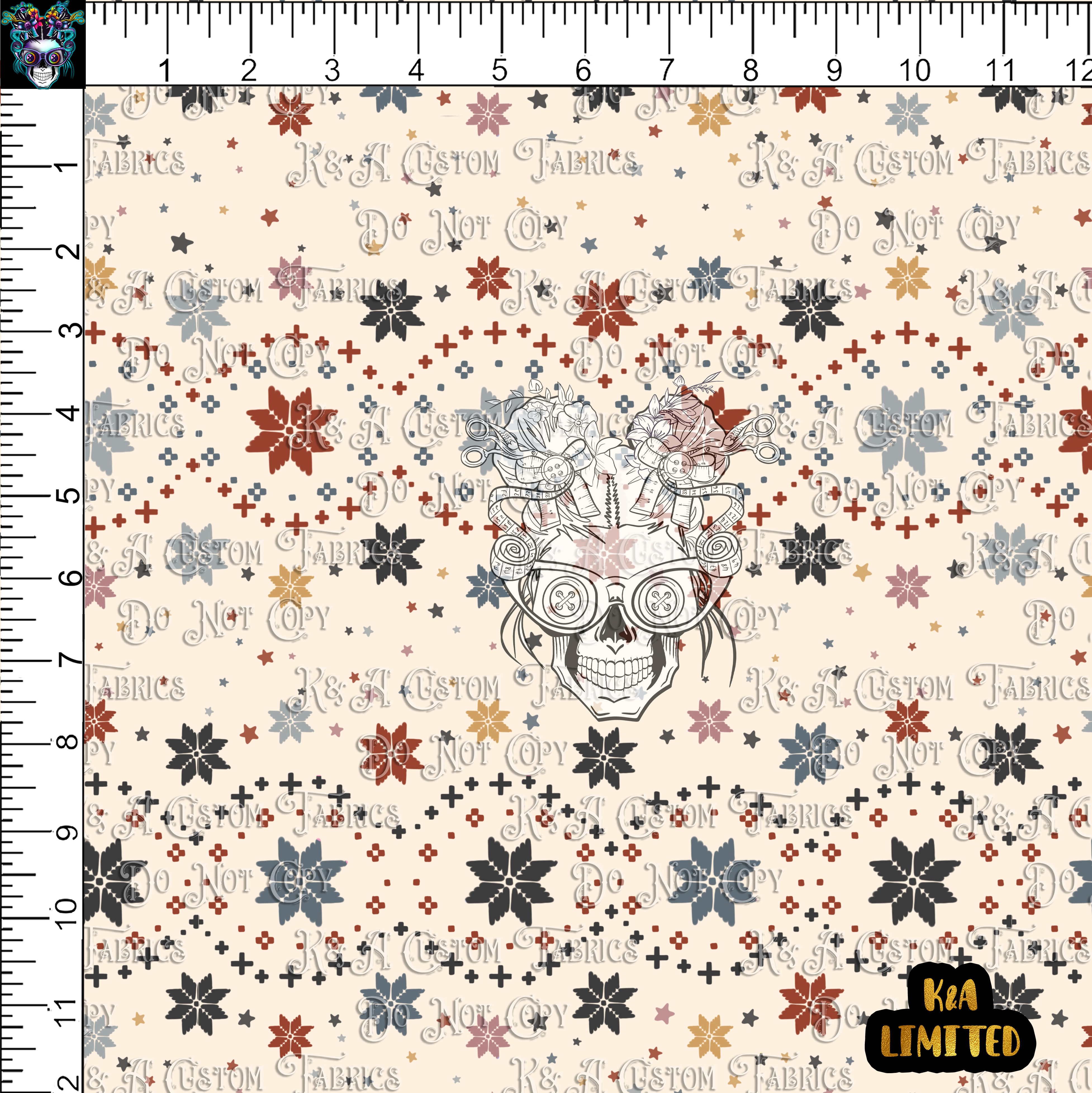 Mean One Xmas Quilt Coord Light