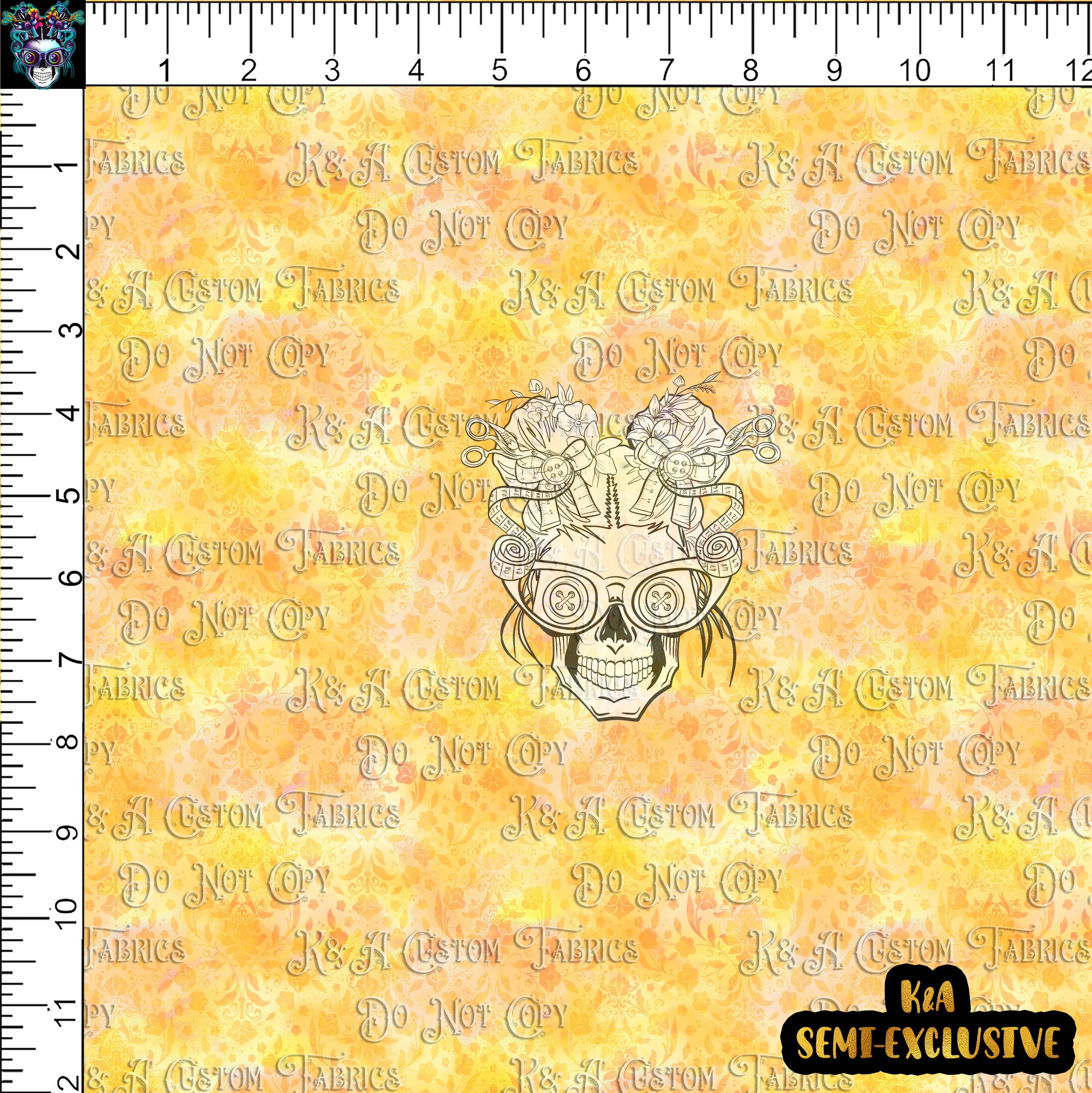 M.Motif Book Princess-Yellow Background