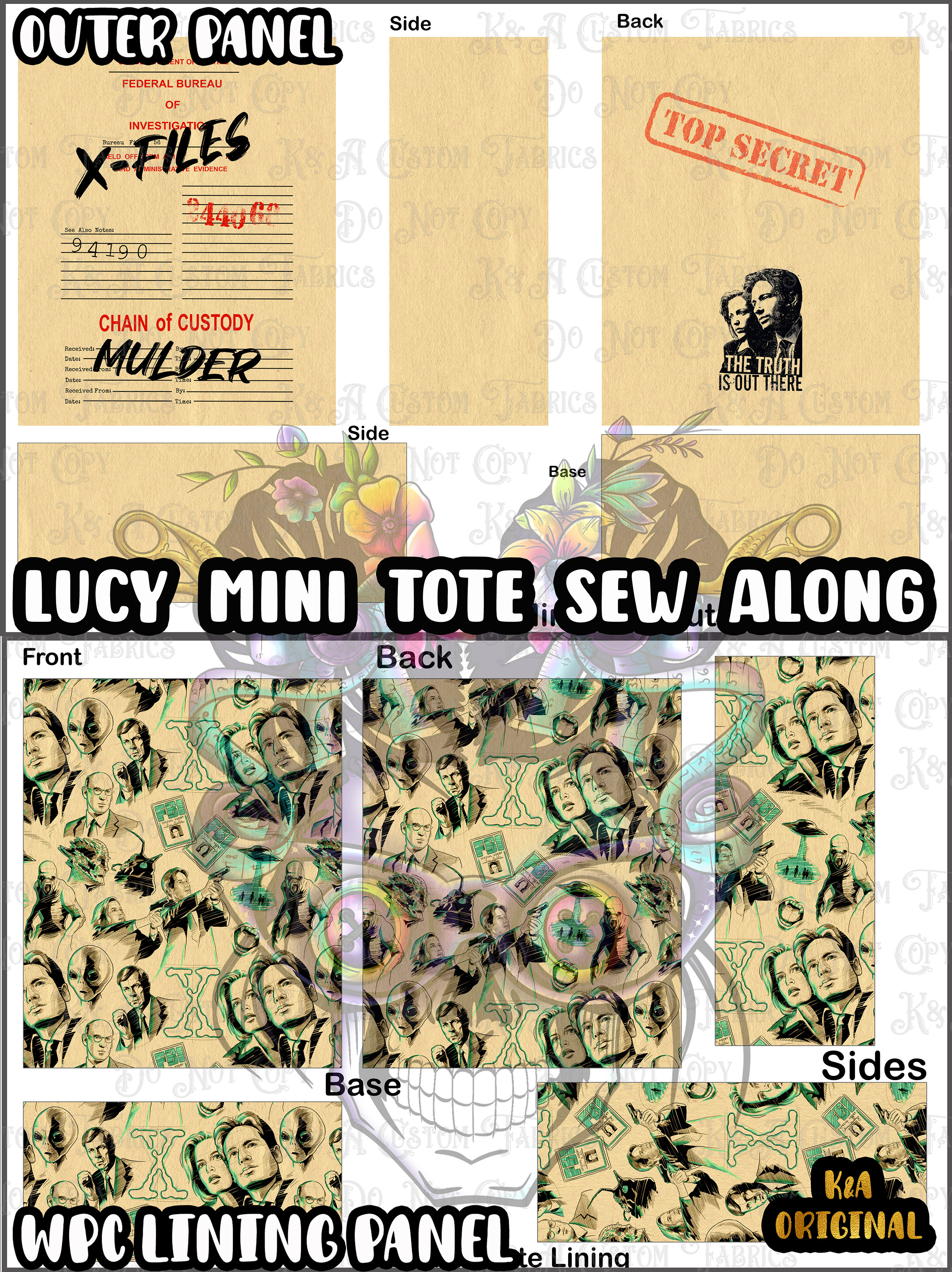 Alien Files Sew Along (Lucy Tote Mini)