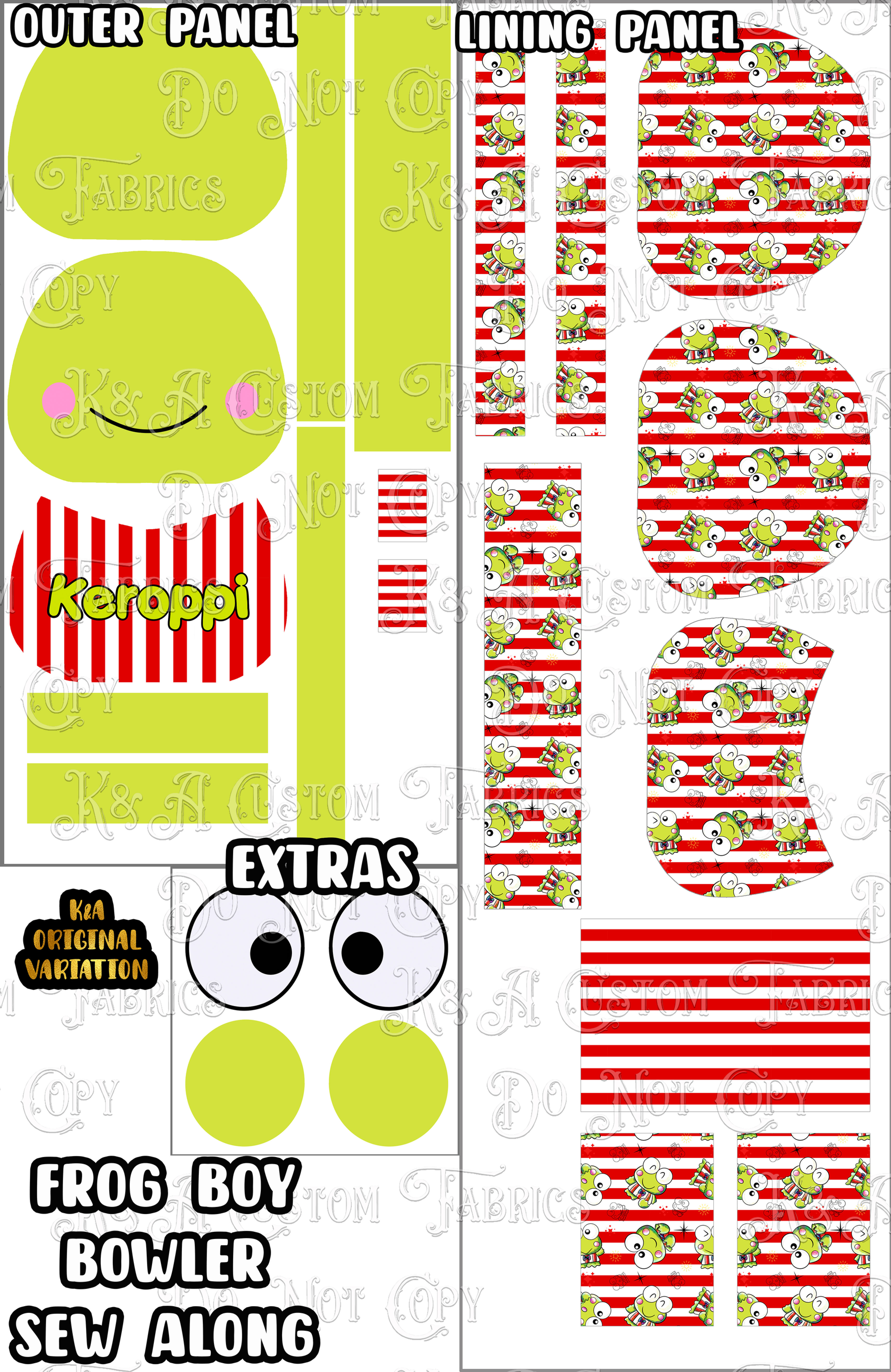 Anime Kitty & Friends - Frog Boy Sew Along (Dani Bowler) Plus