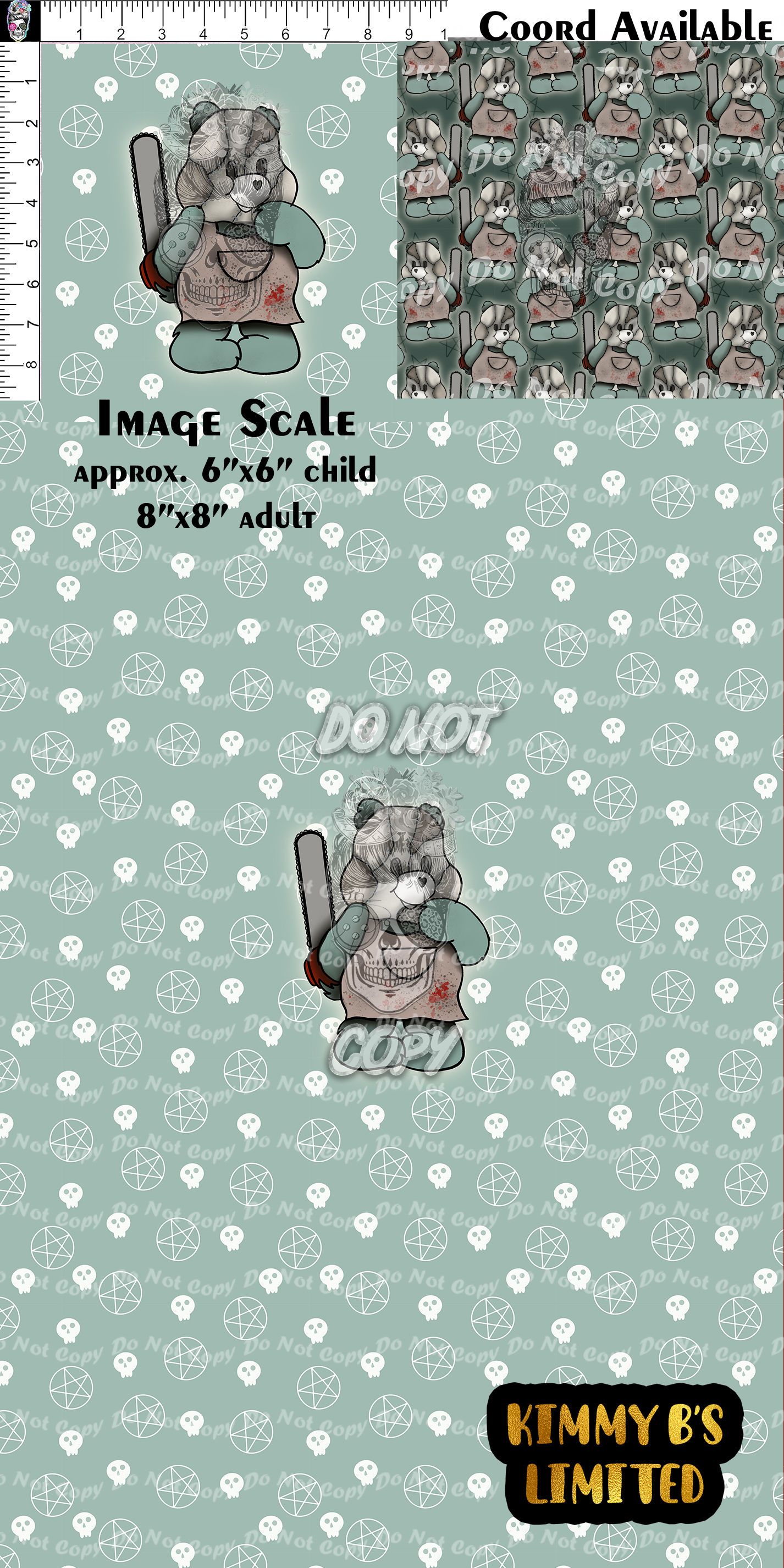 Scare Bears-Chainsaw Killer Clothing Panel