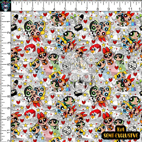 Ppg Rainbow Raspberry PPG Rainbow Comic | K&A Custom Fabrics