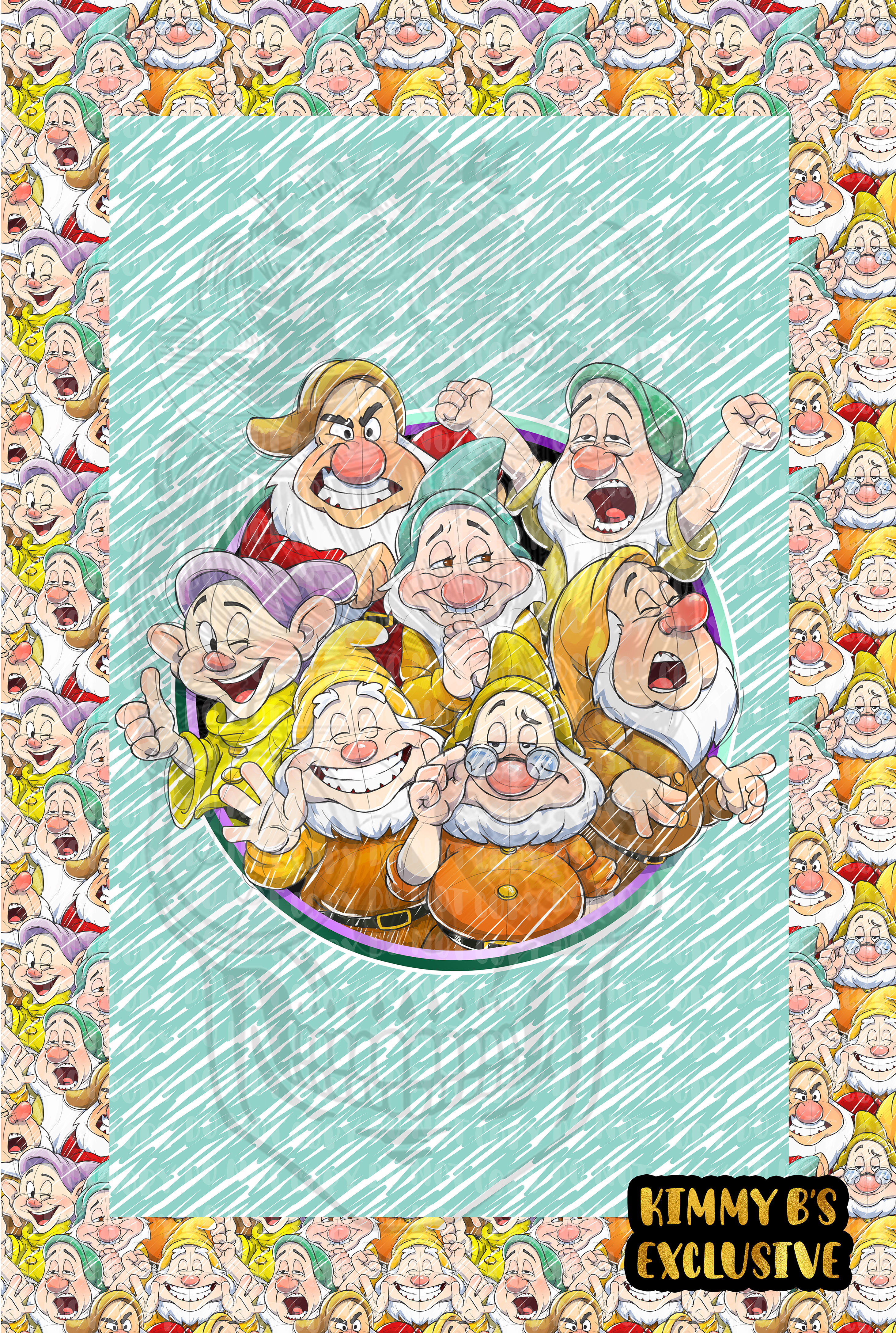 Silly 7 Sketch Blanket Topper