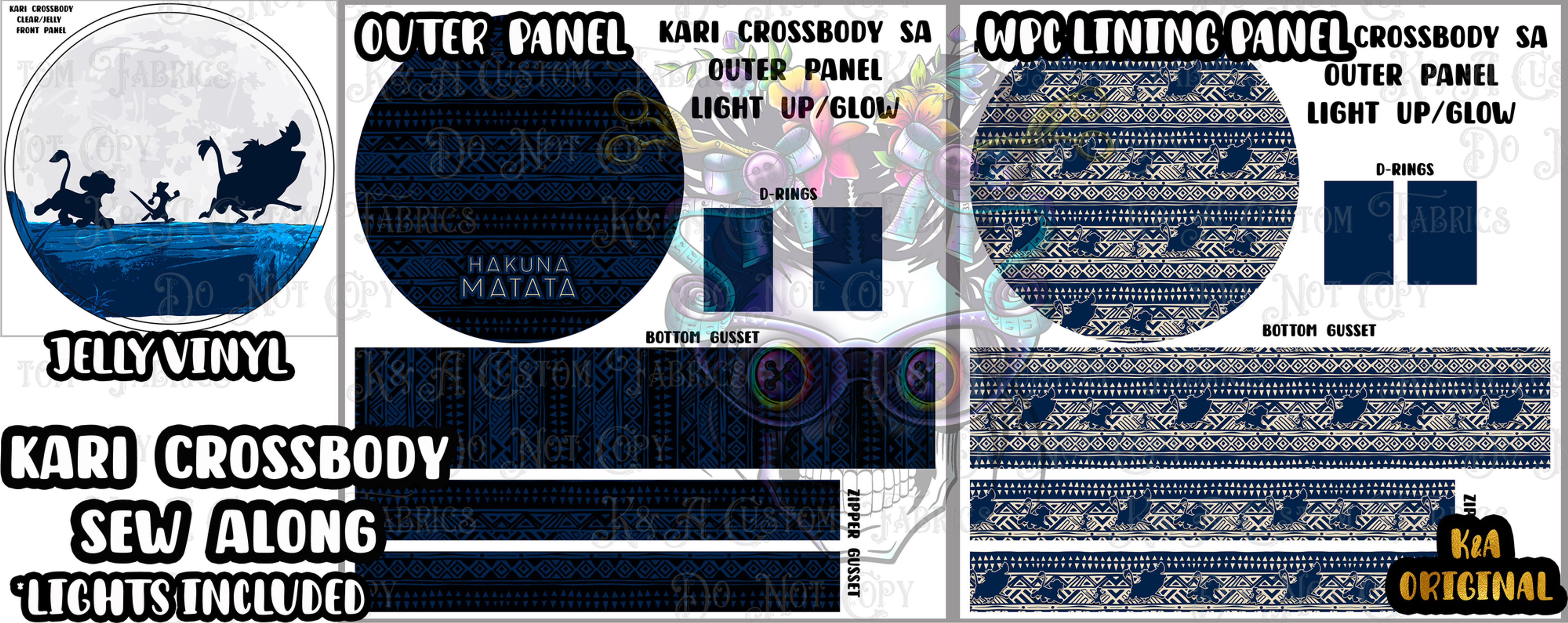 Moonlite Savanah Stroll Light Up Sew Along (Kari Crossbody)