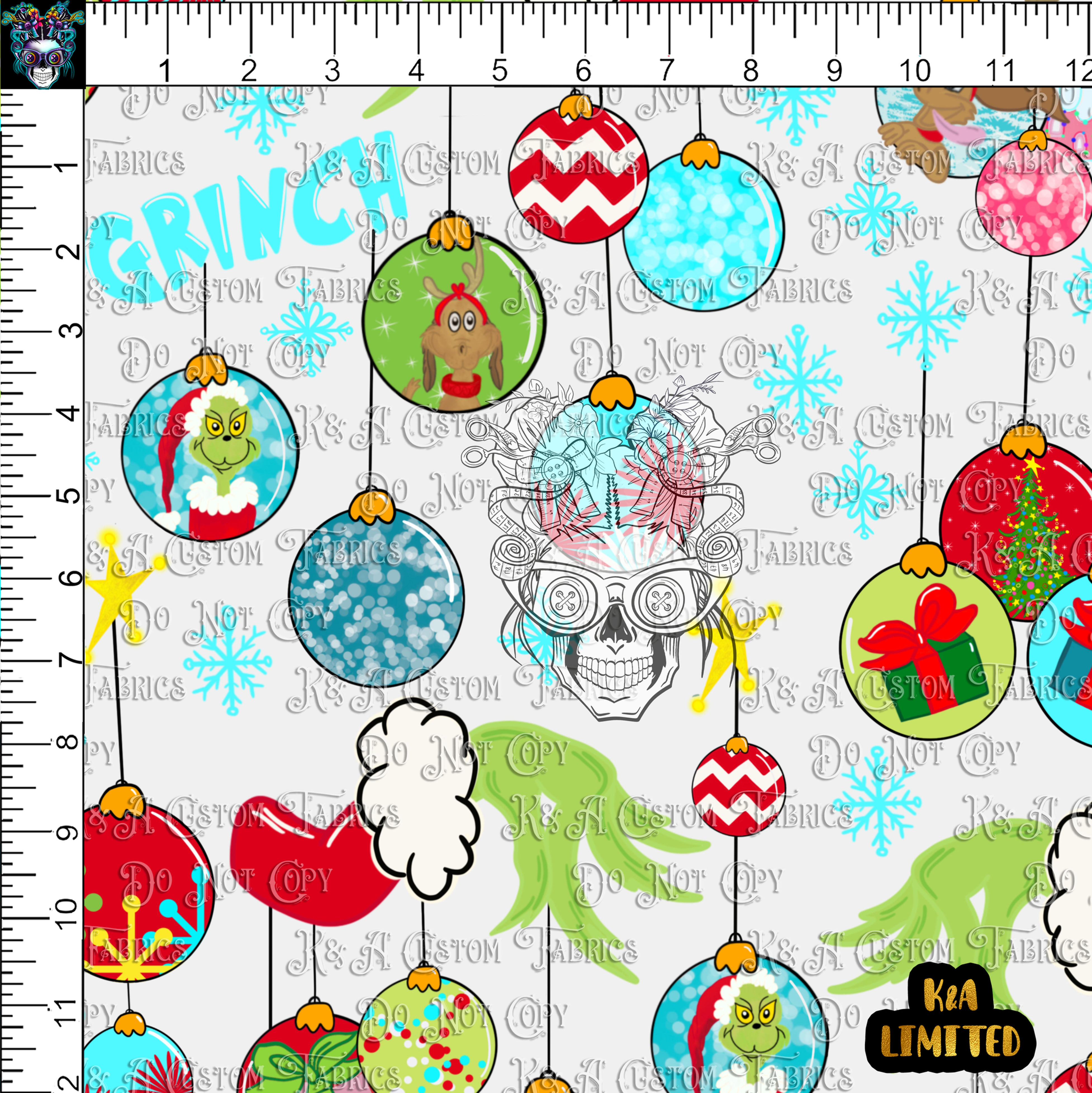 Whoville Xmas Baubles White