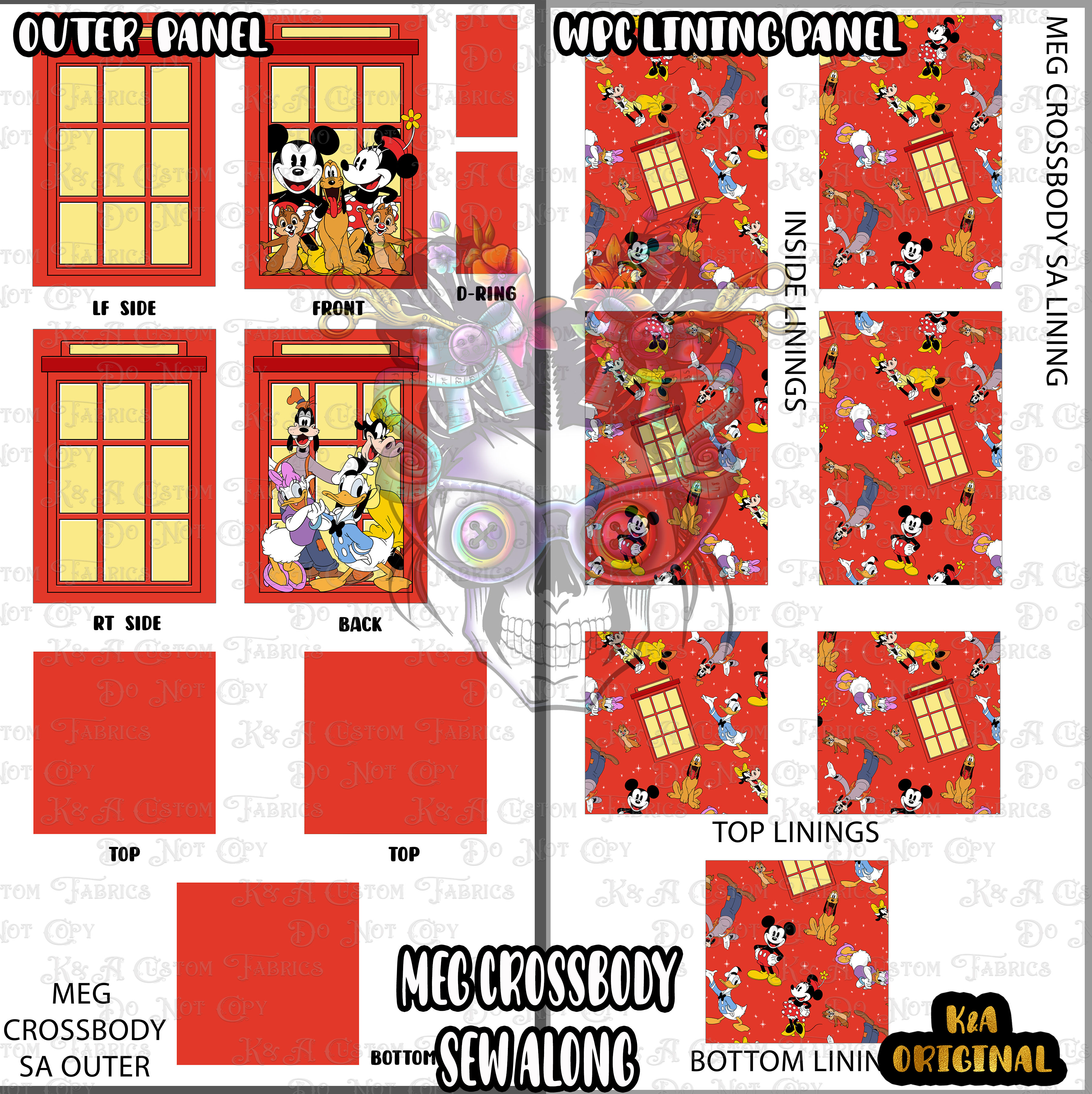 Phonebooth Mouse Pals Sew Along (Meg Crossbody)