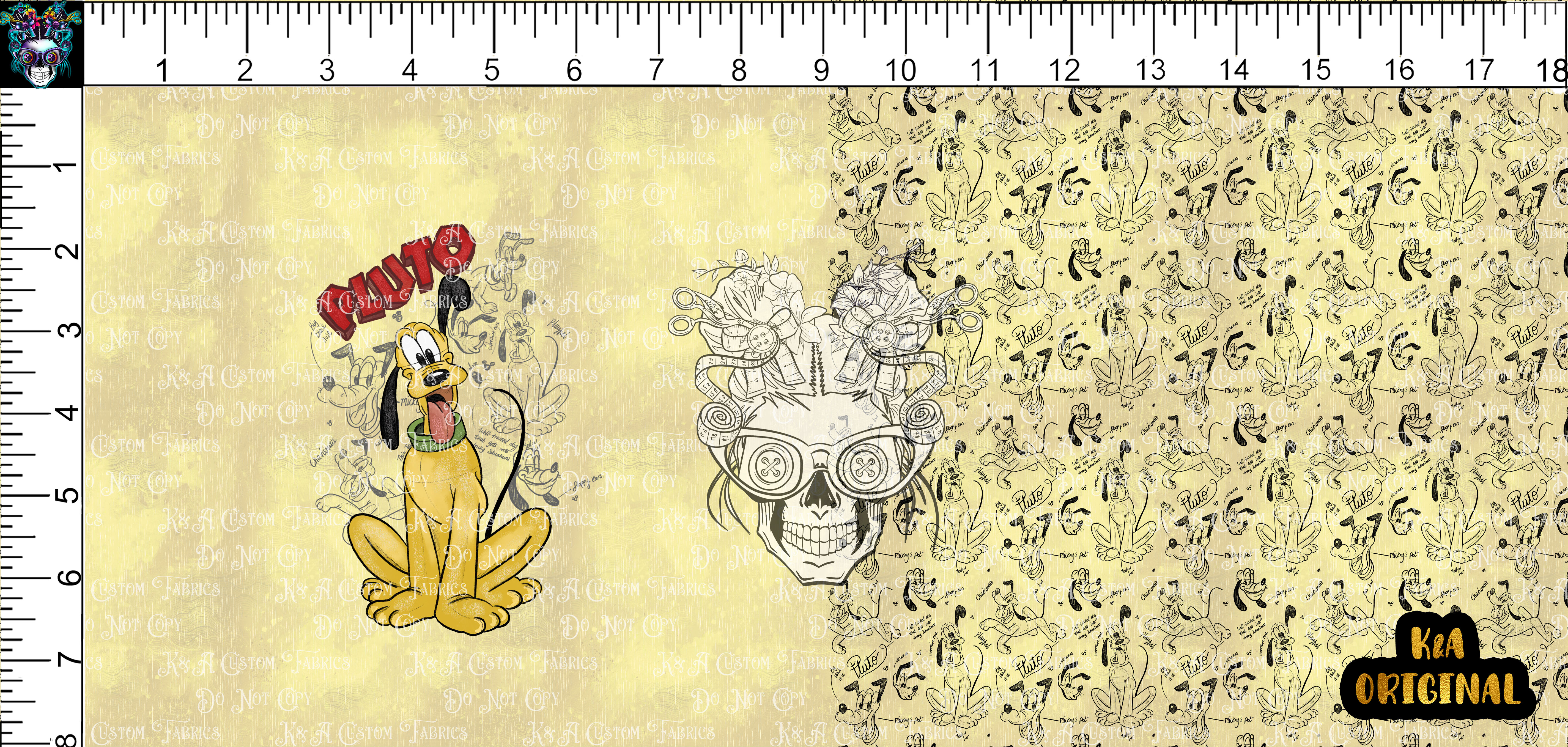Sketchy Mouse Pals Yellow Dog DP