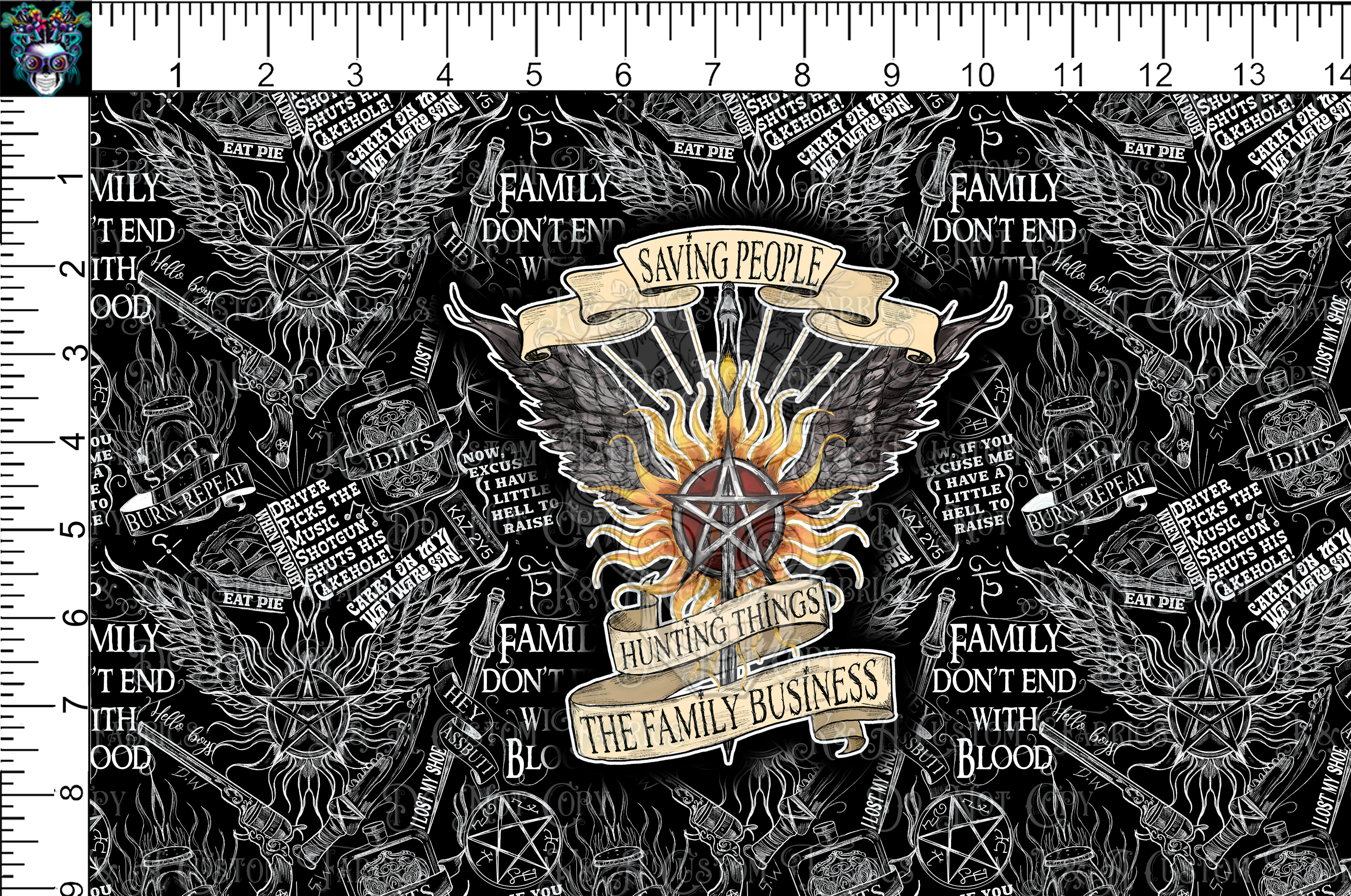 Inspired Screen-Family Business Outline Tumbler