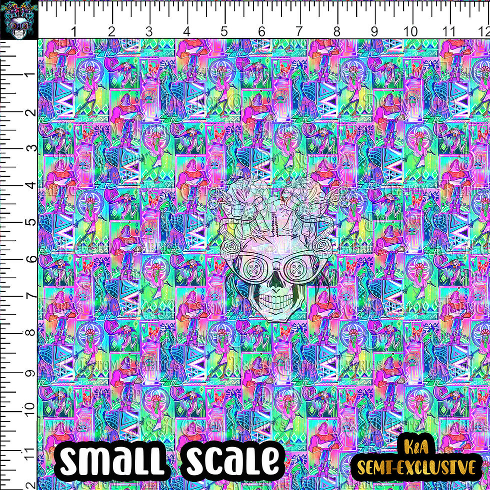 Thumbnail: M.Motif Groovy Ruler-Rainbow Patchwork
