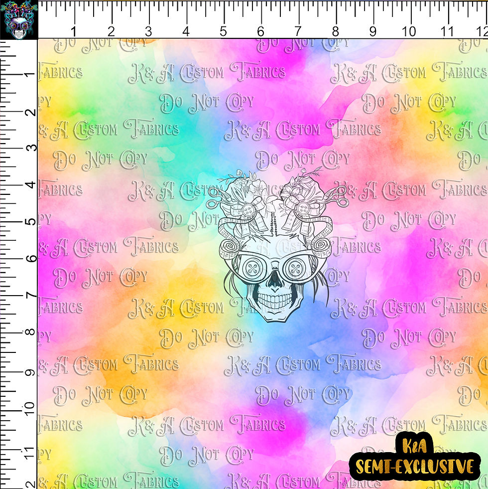 Magical Park Blue Dog Rainbow Headbands Coord