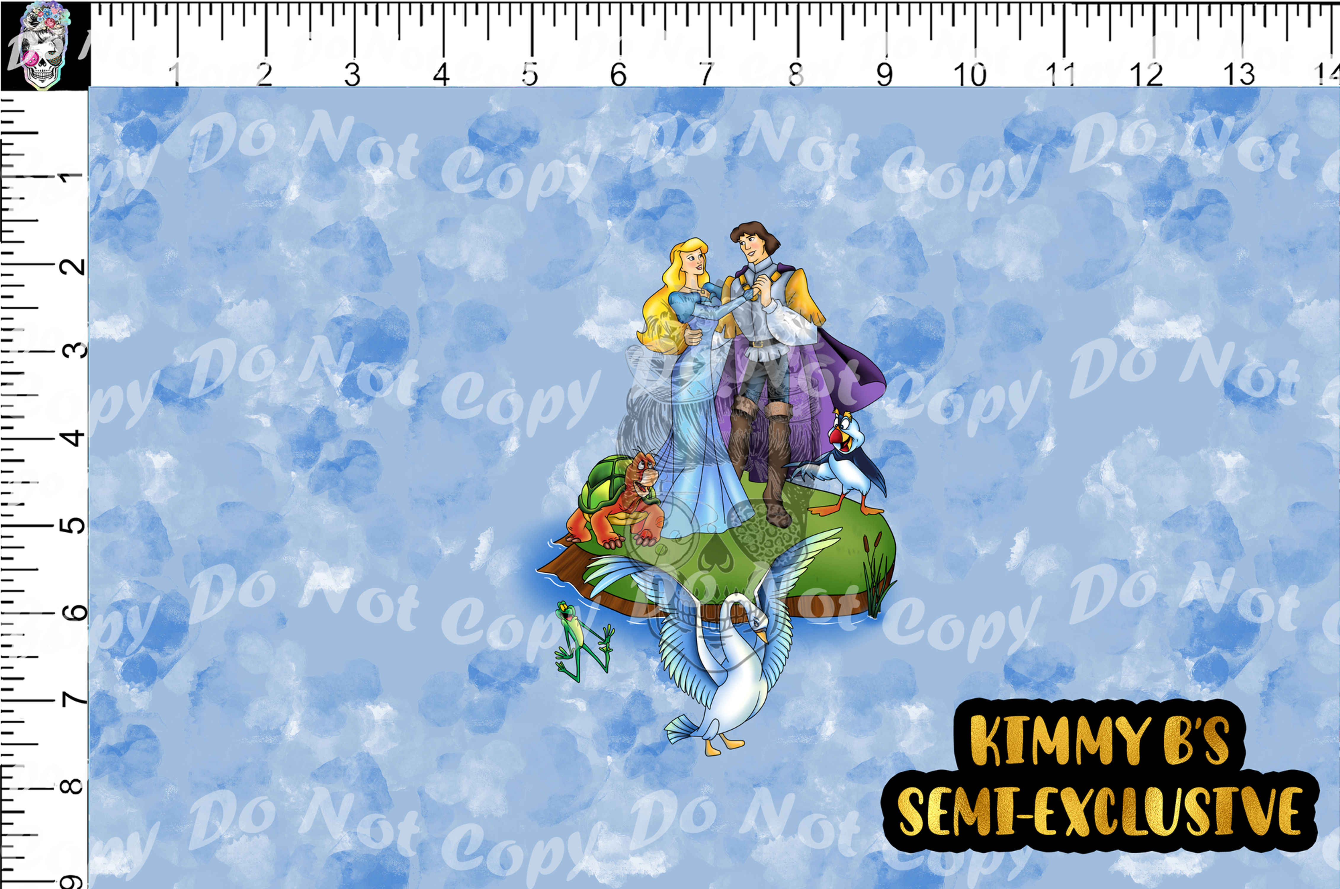 White Bird Princess Tumbler Panel