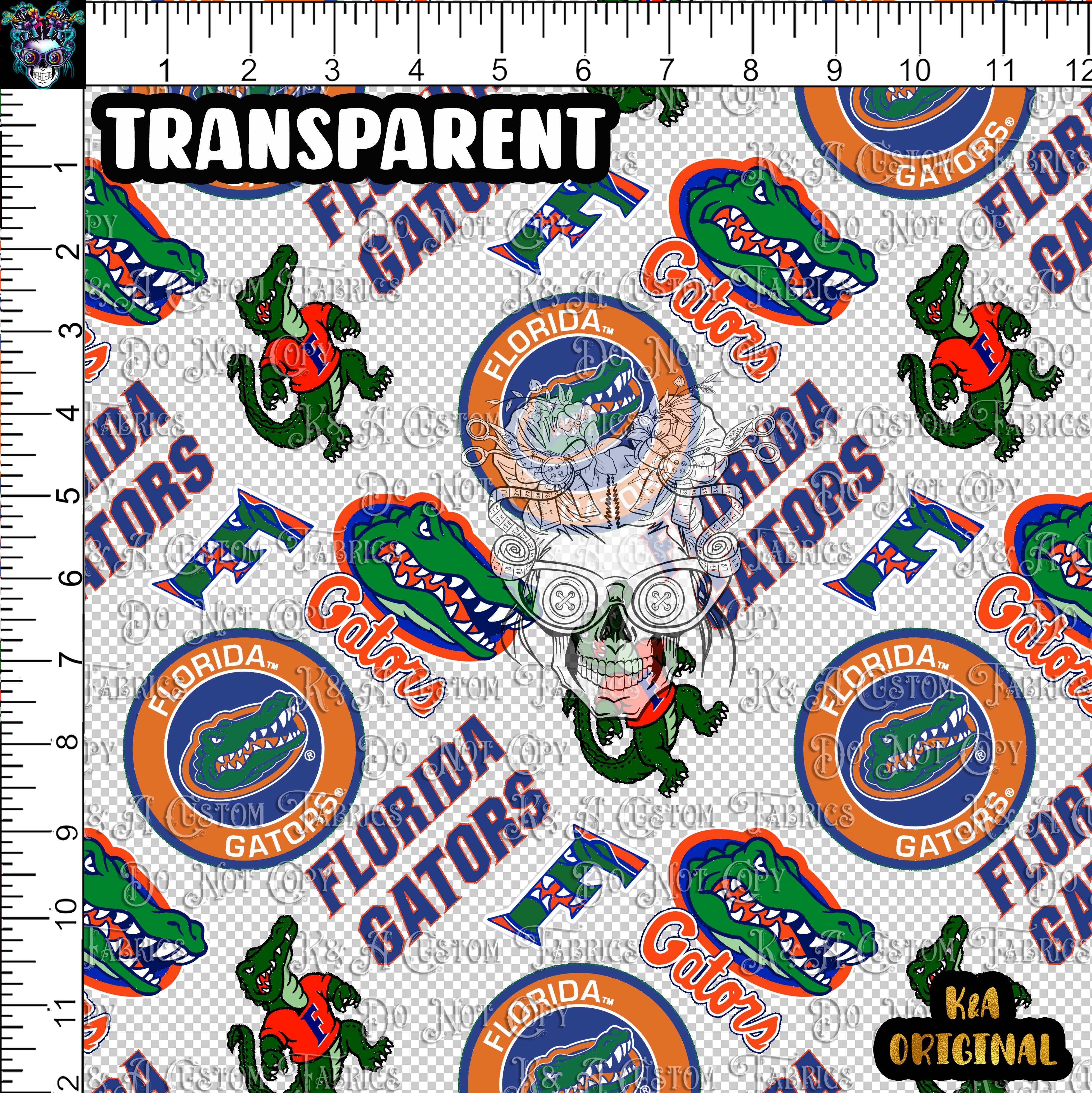 Florida Gators Clear/Holograph Vinyl