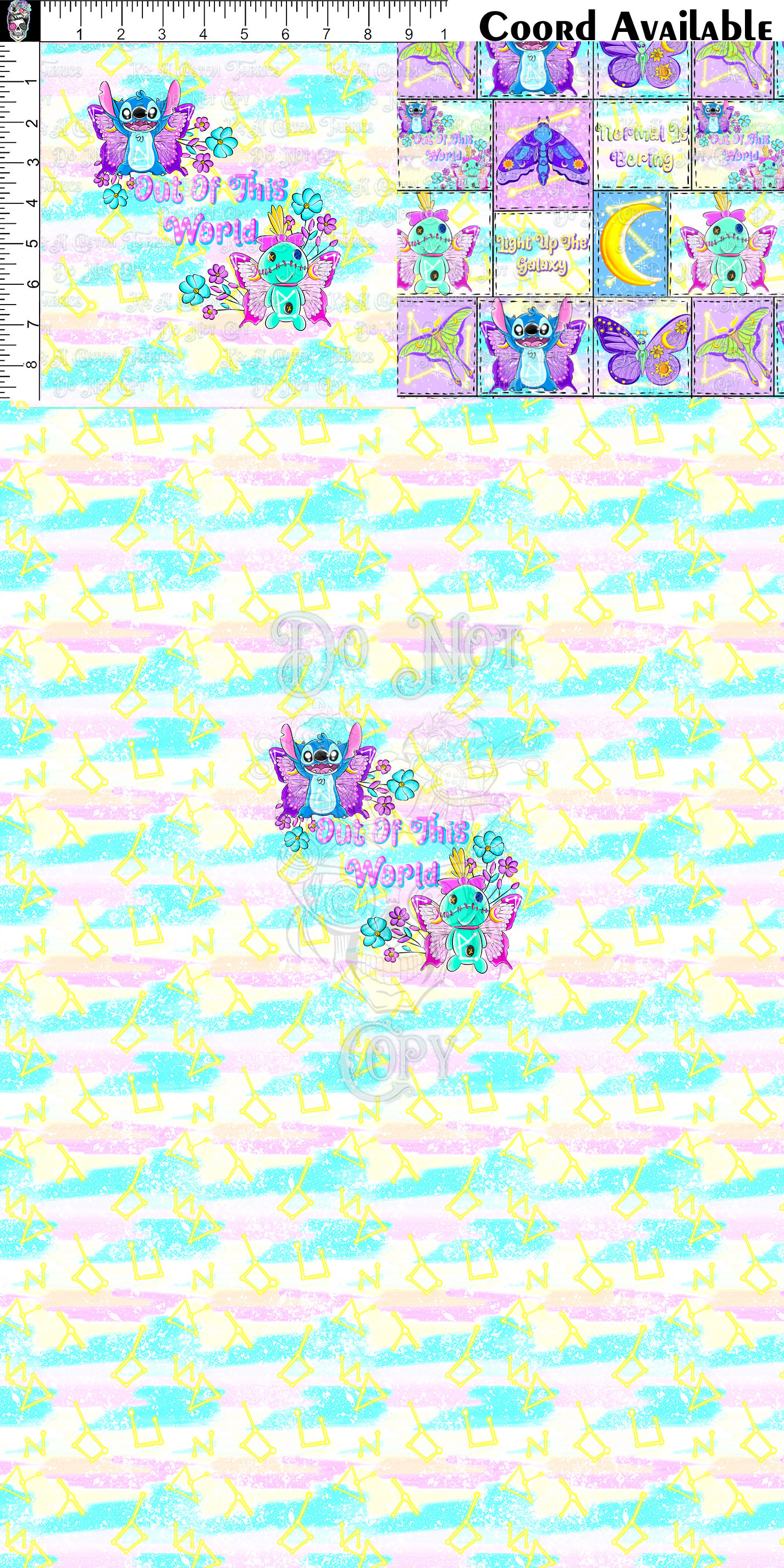 Butterfly 626 Tossed Clothing Panel