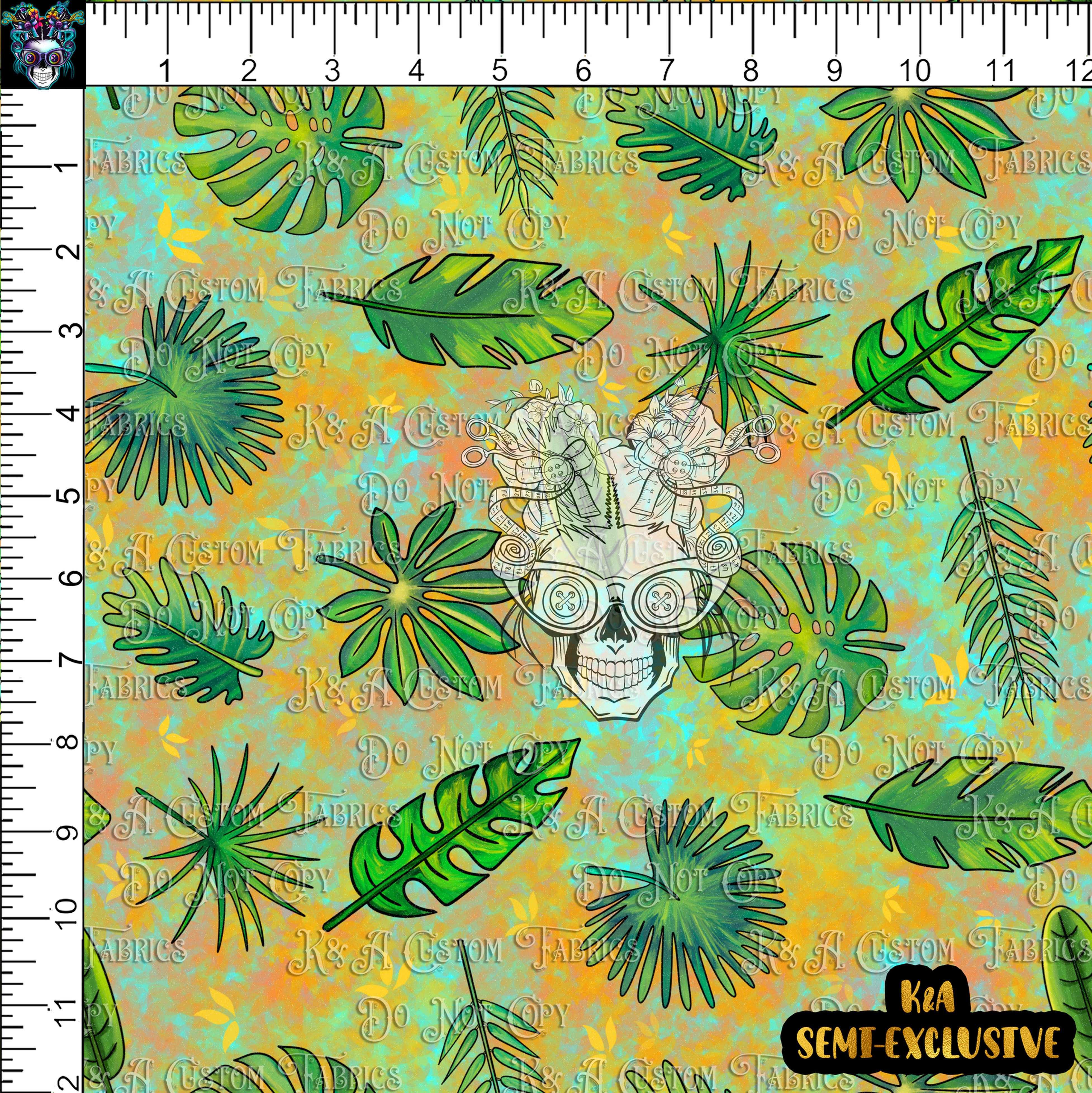 Tropical Tiki Birds-Tossed Birds Leaves