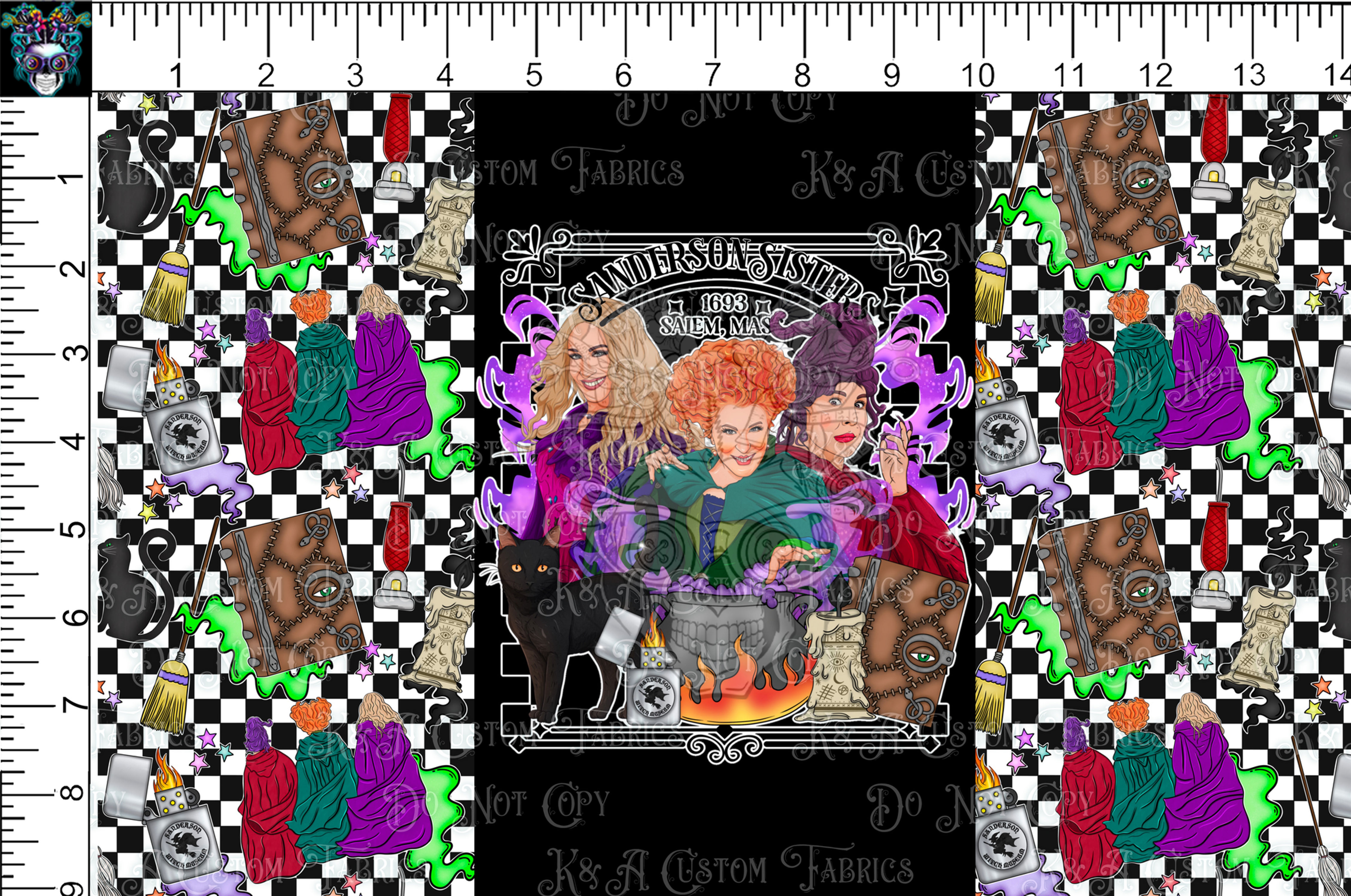 NDC The Witch Sisters Checkered Tumbler