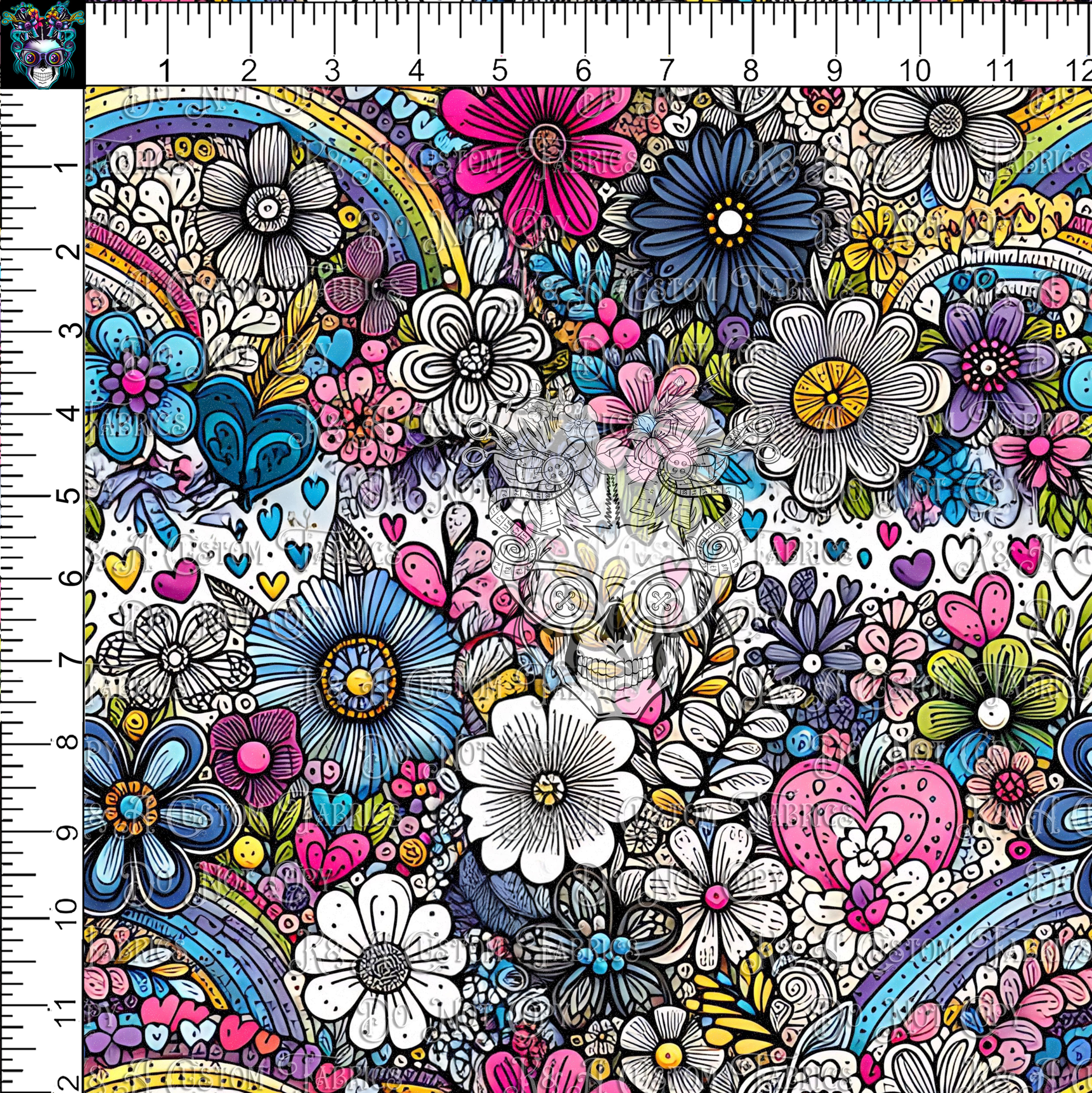Heart Doodles Flowers