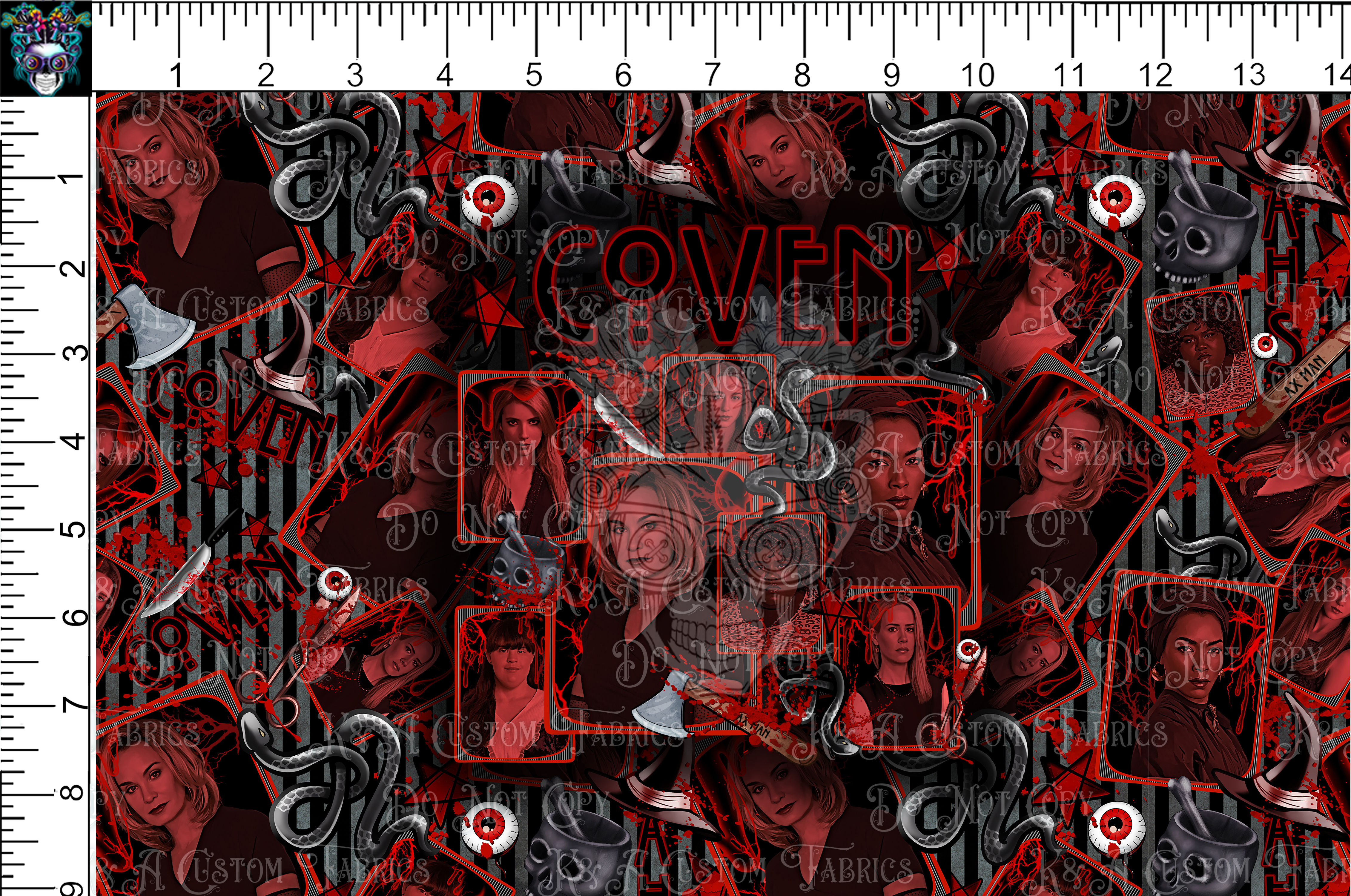 Black Lace Coven-Stripes Tumbler