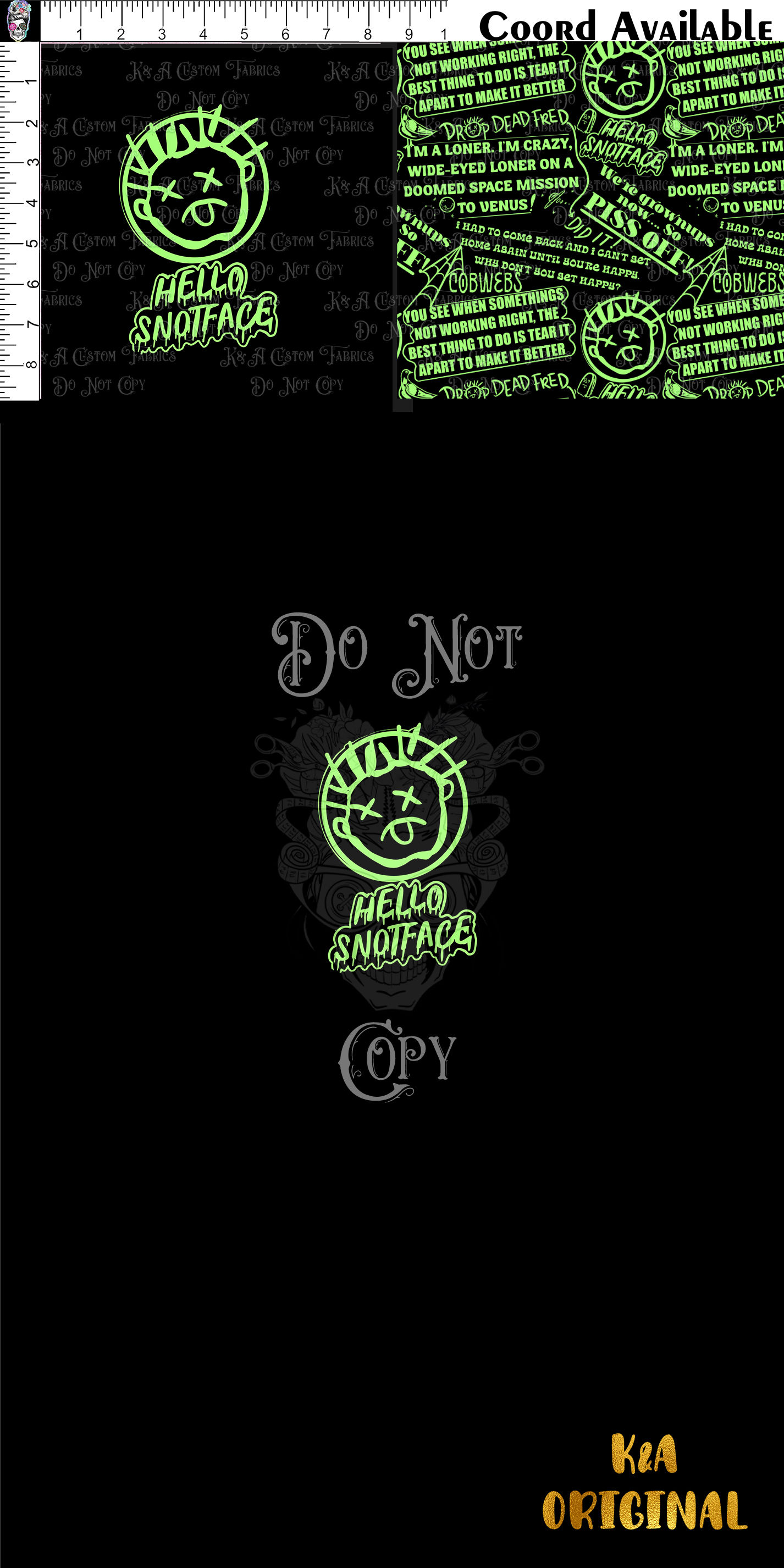 Fred Drop Dead Quotes Clothing Panel