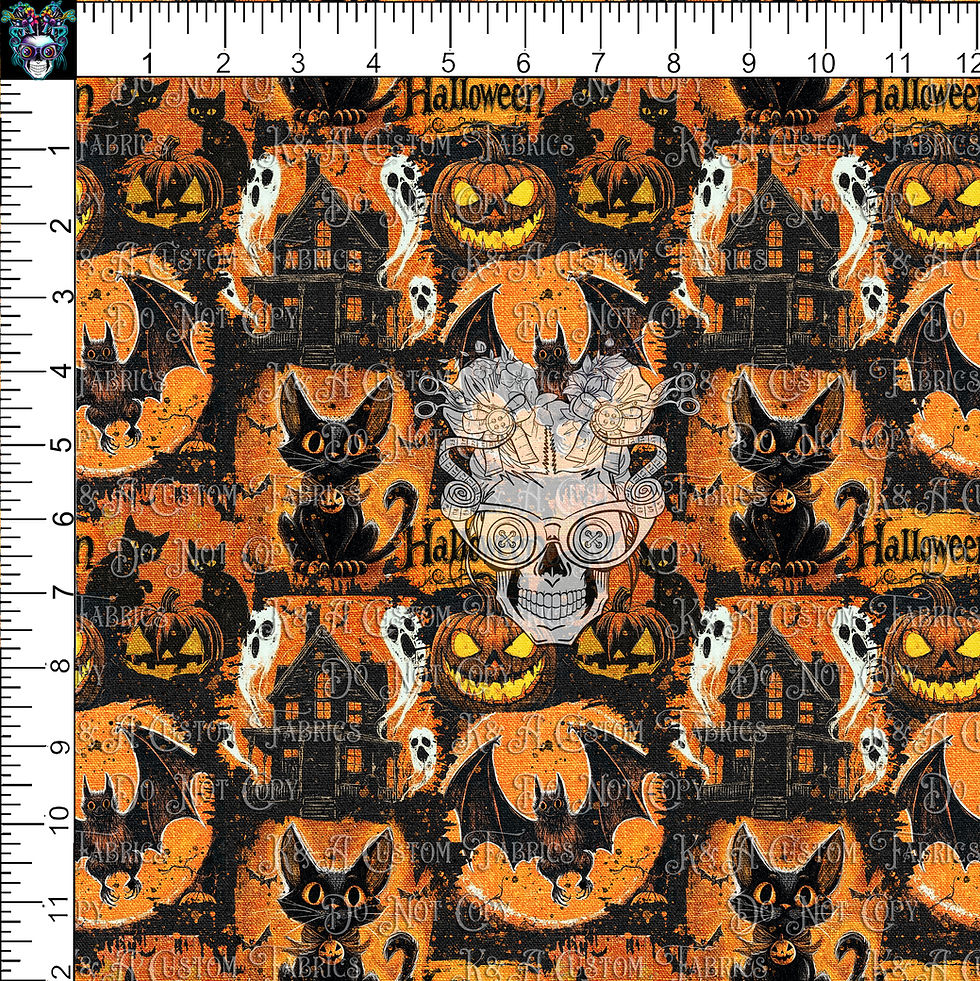 Thumbnail: Halloween Collage Linen