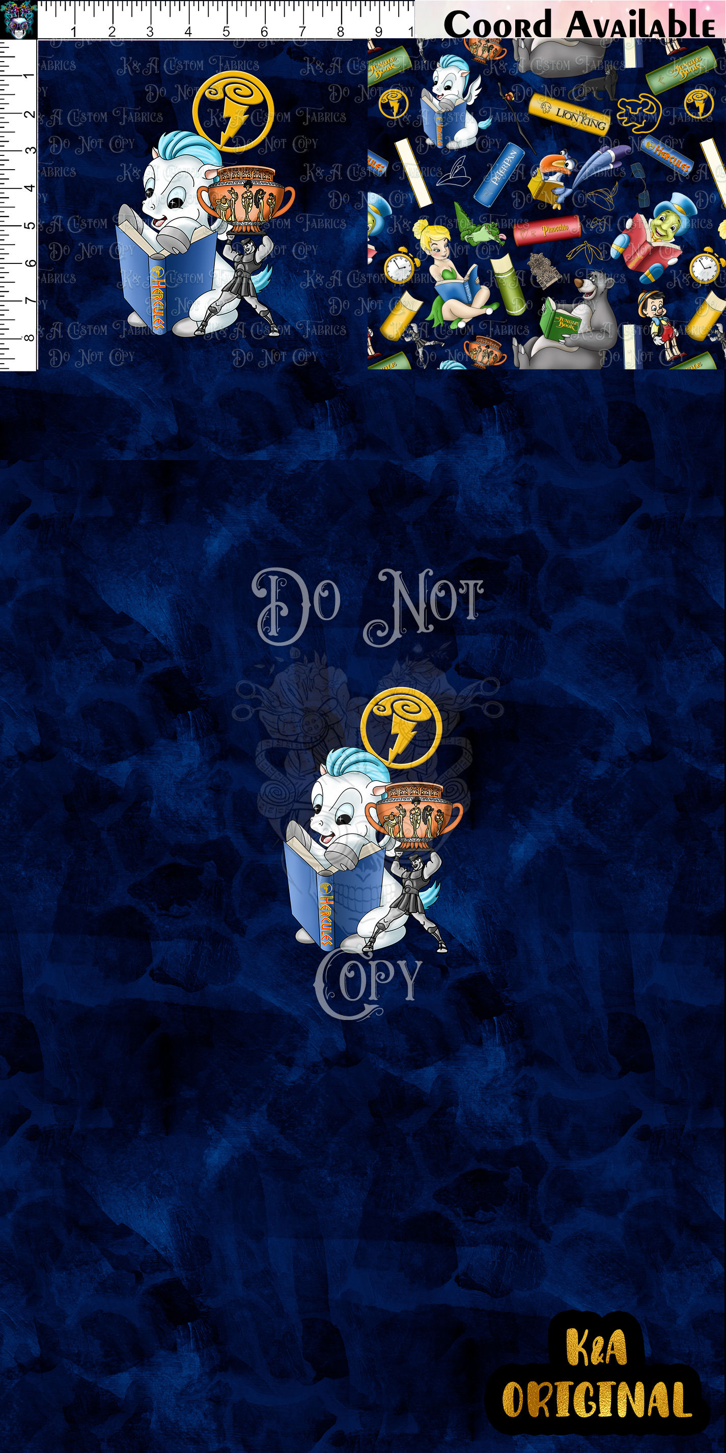Magical Books Blue Clothing Panel