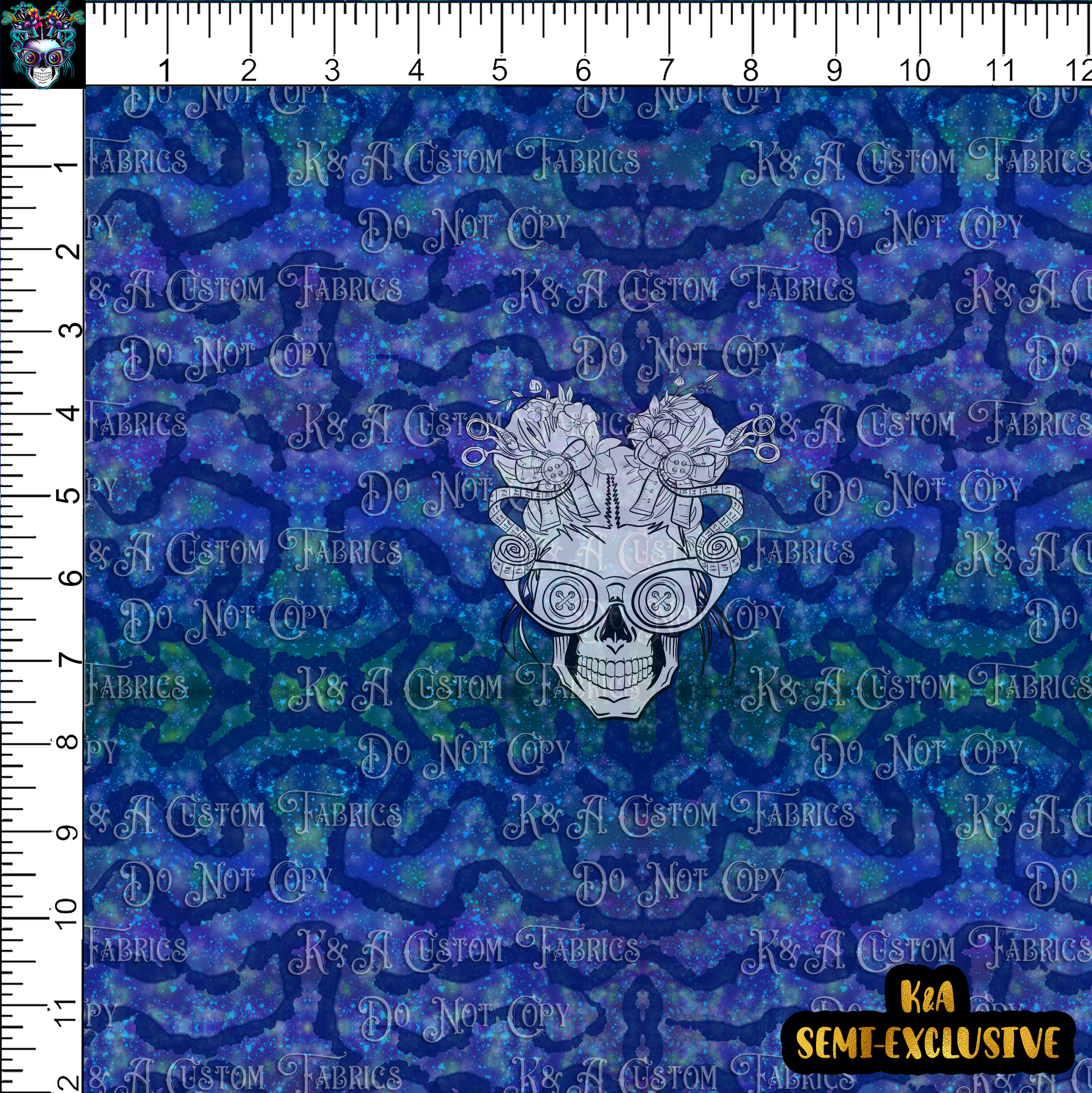 Button Eyes Stars Blue-Patchwork Coord