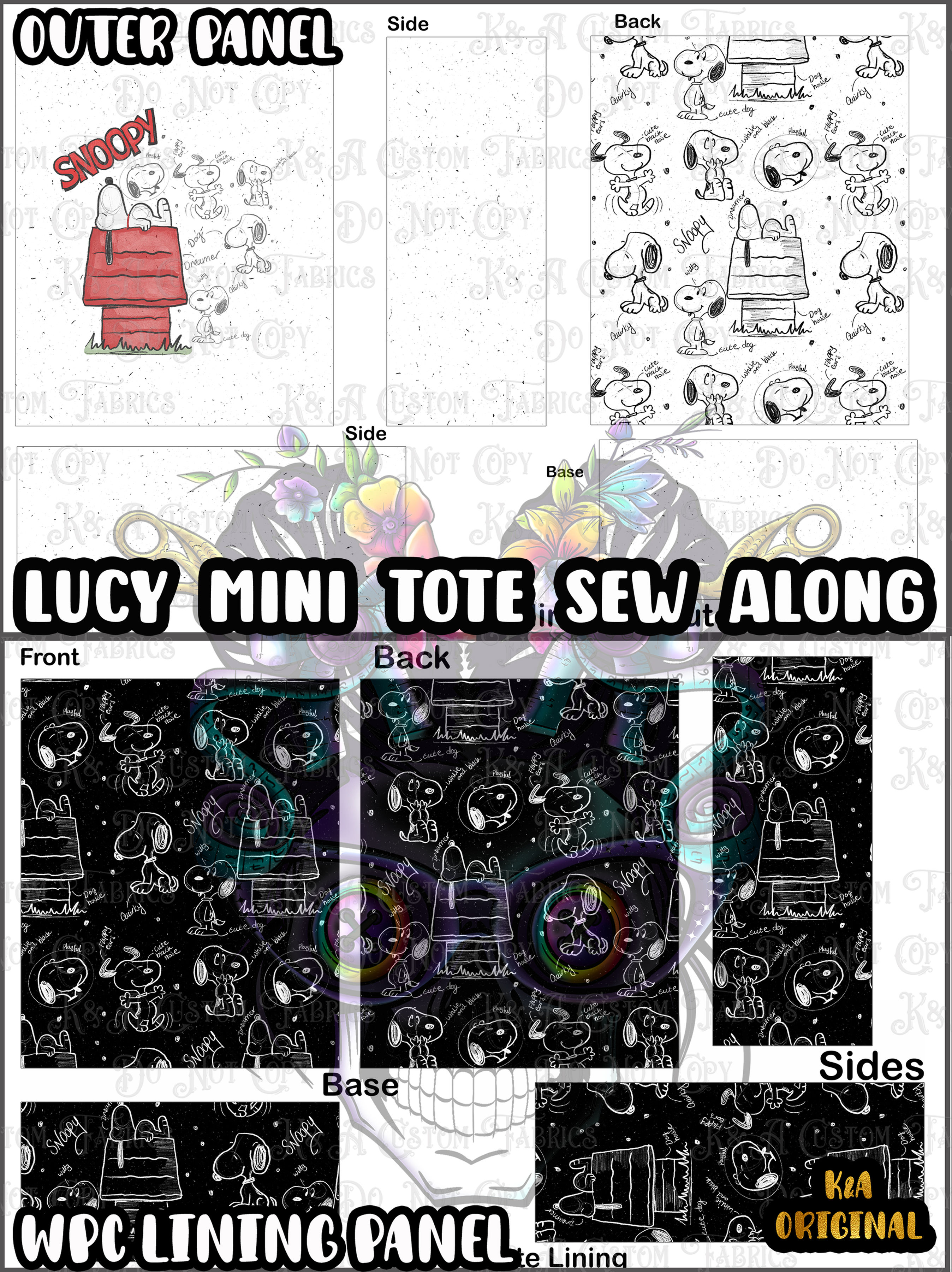 Peanut Gang Pup Sew Along (Lucy Tote Mini)