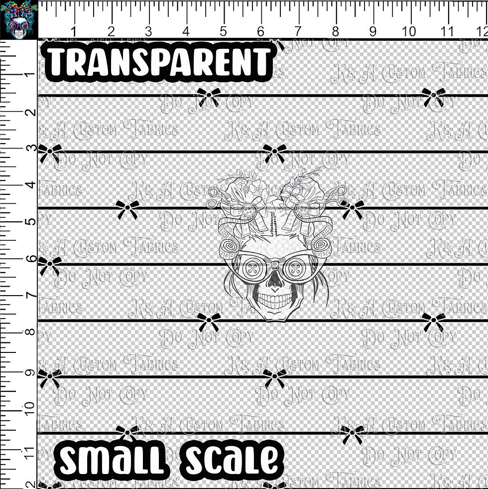 Thumbnail: Bows & Stripes Clear/Holographic Vinyl