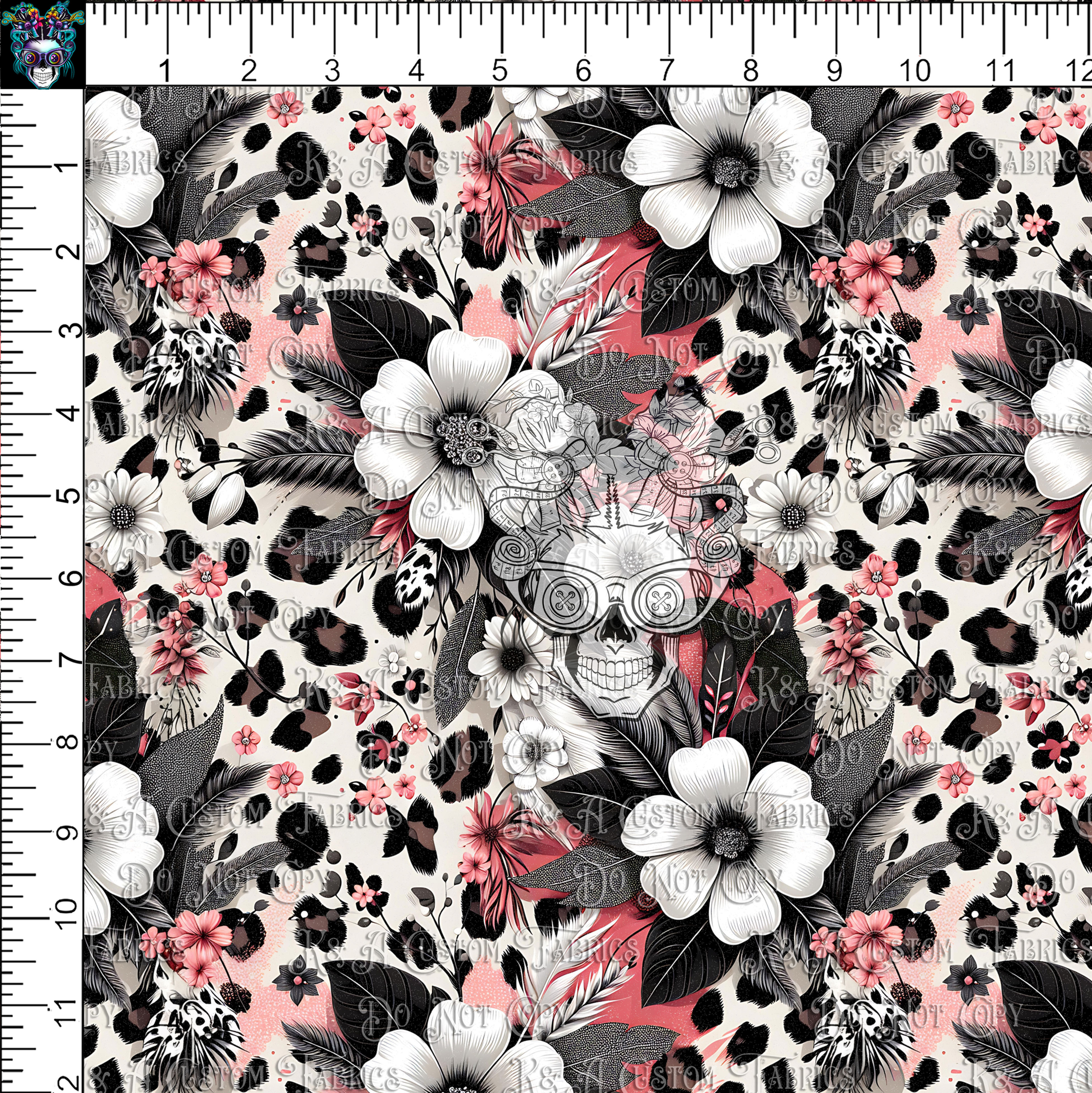 Grey Pink Leopard Daisy