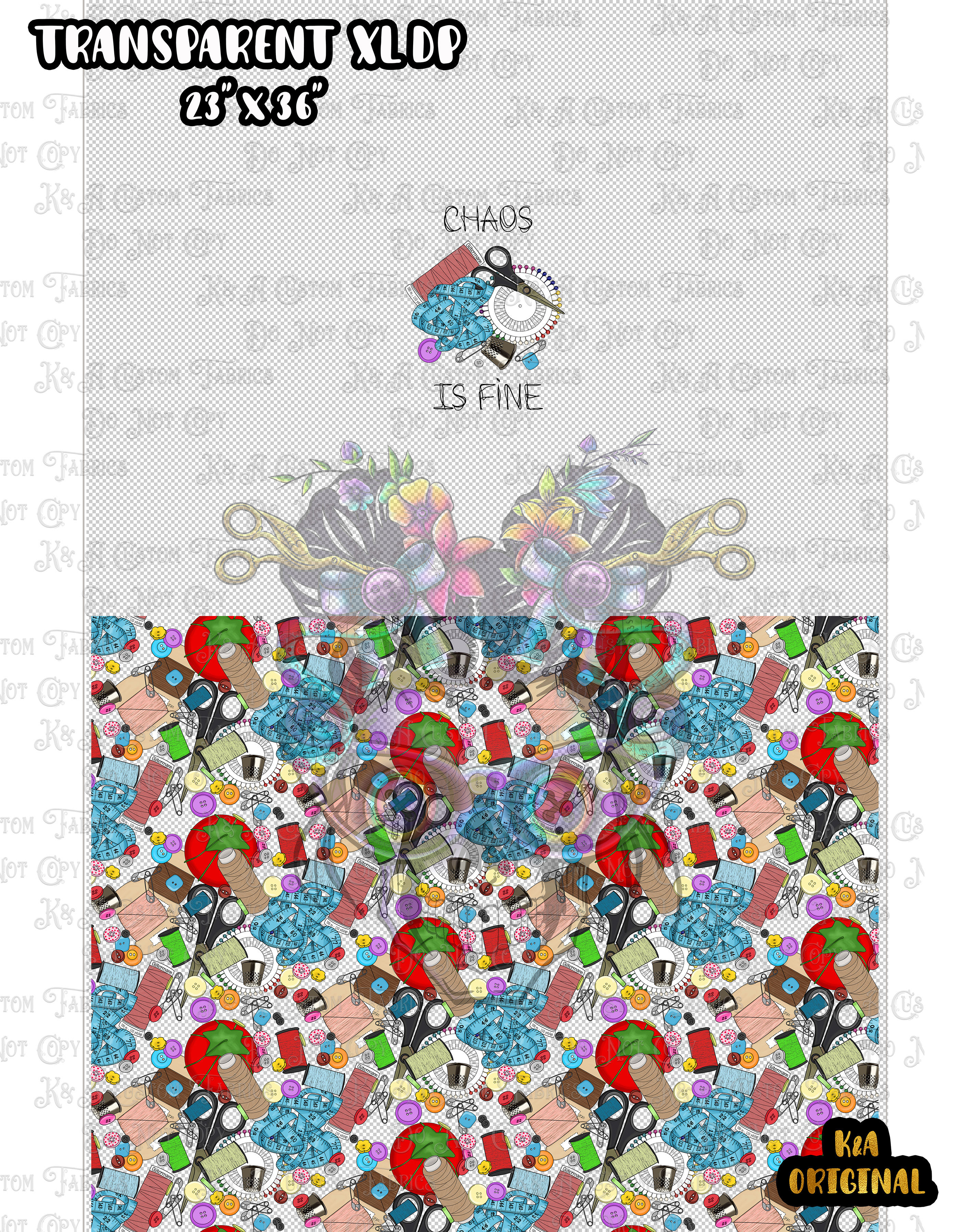 Sewing Supplies Clear/Holo Vinyl DP