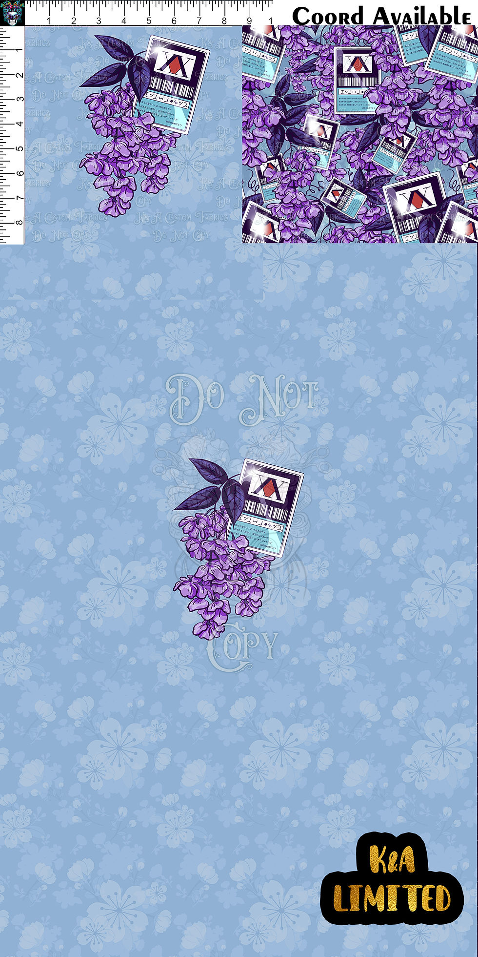 HXH Floral Clothing Panel K&A Custom Fabrics