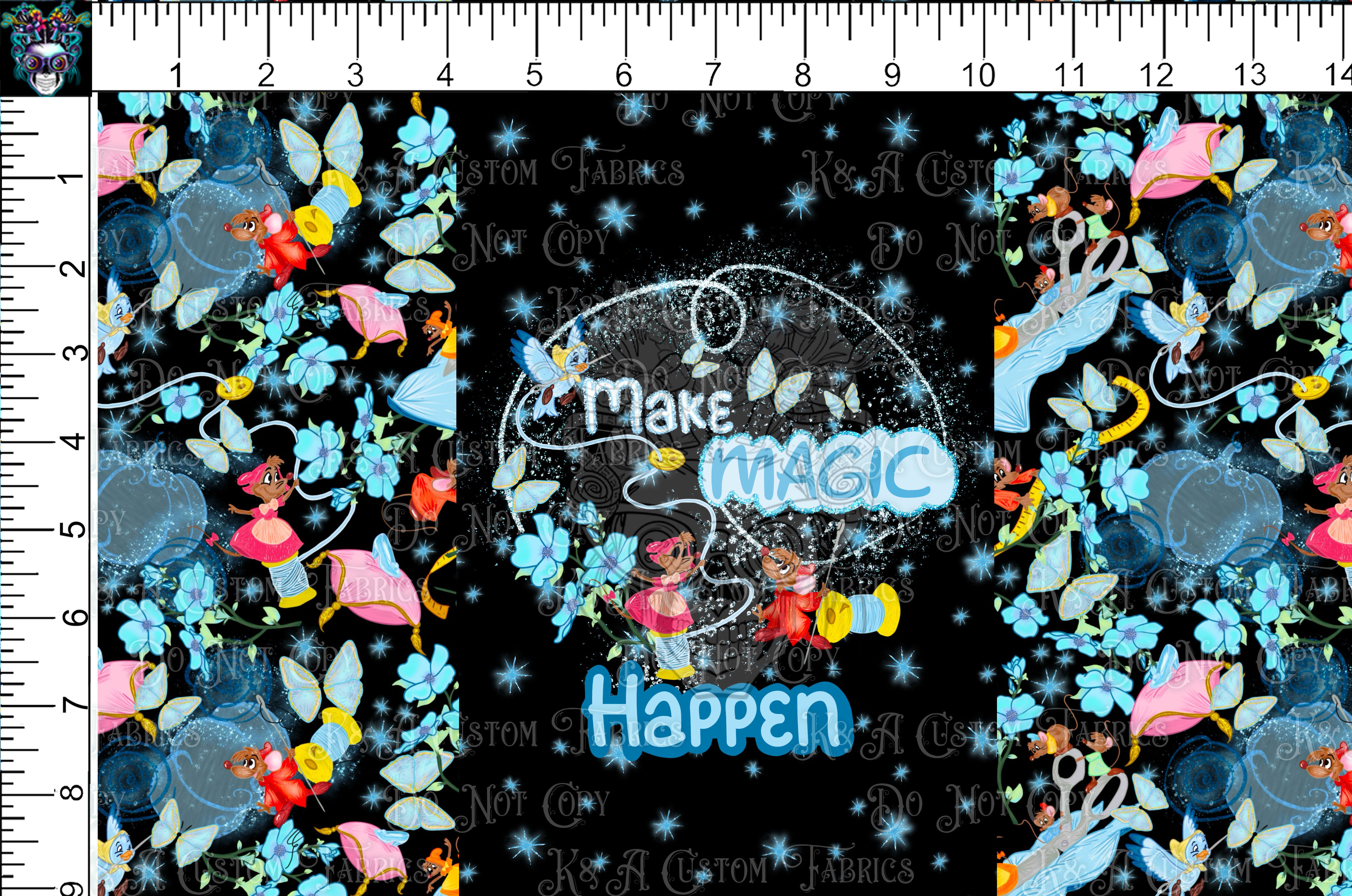 Glass Slipper Mice Black Tumbler