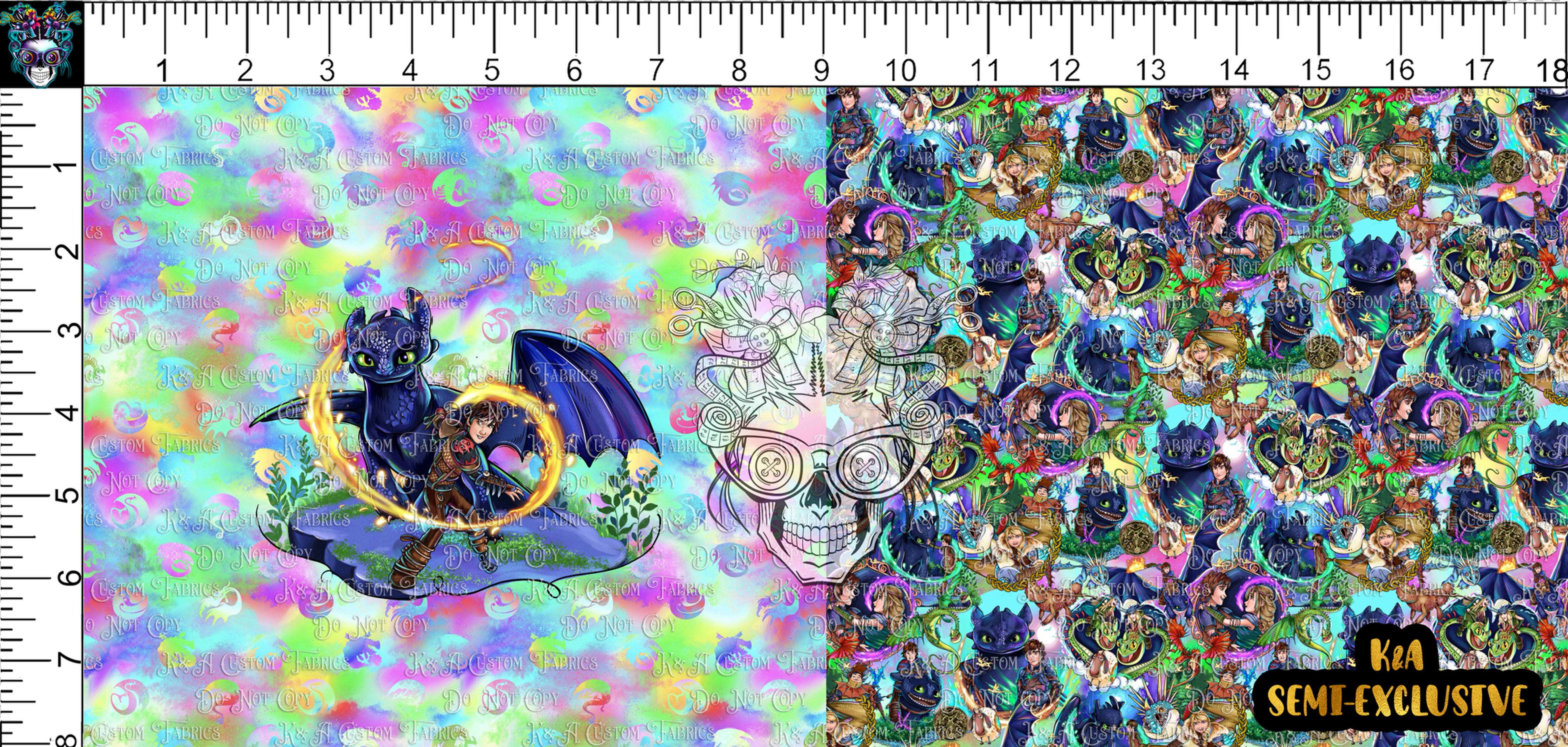 M.Motif Viking Dragons-Pastel DP