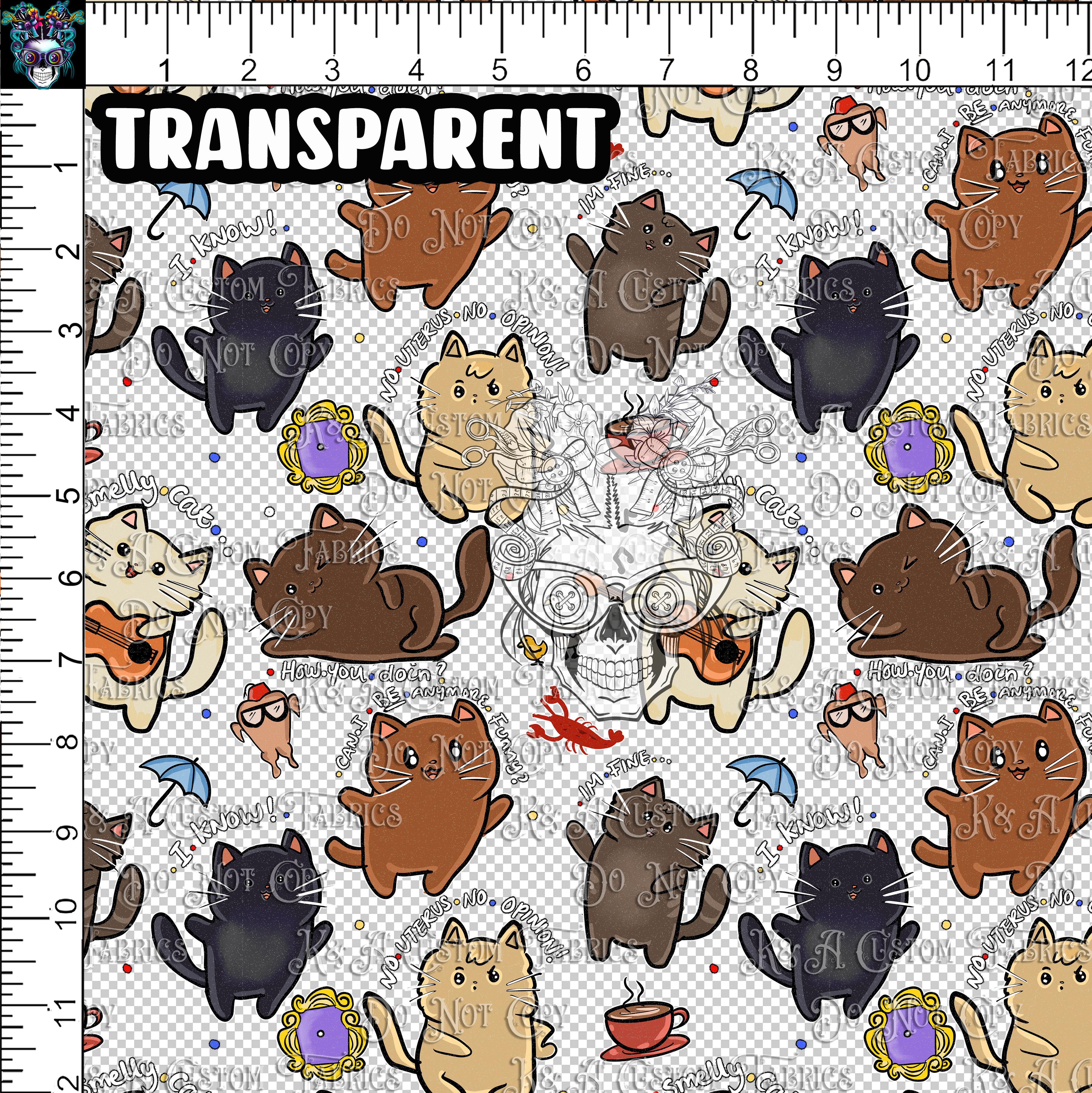 Couch Friend Kitties Clear/Holographic Vinyl