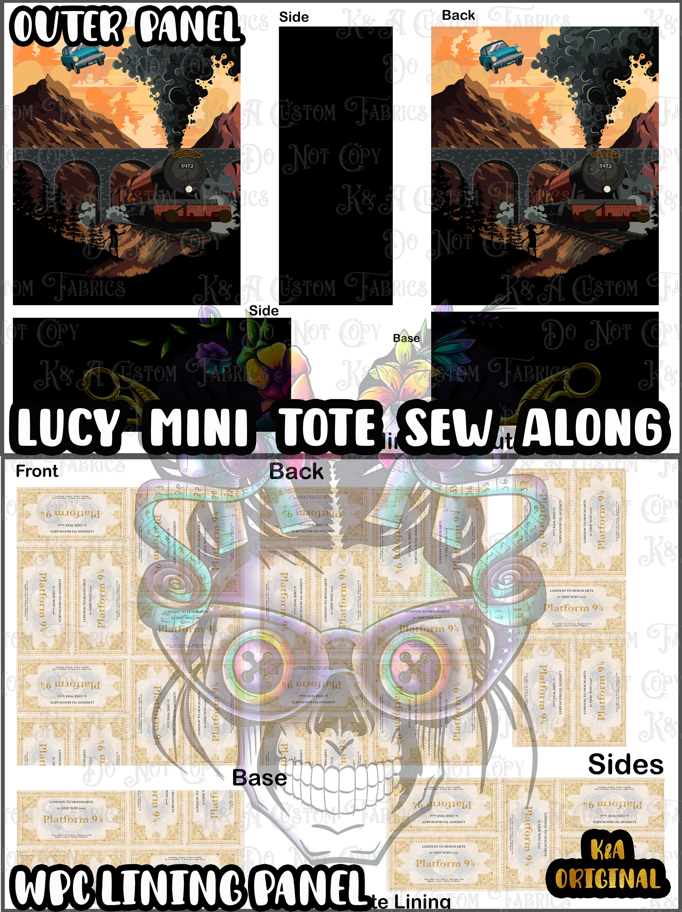 HP Scenic Train Sew Along (Lucy Tote Mini)