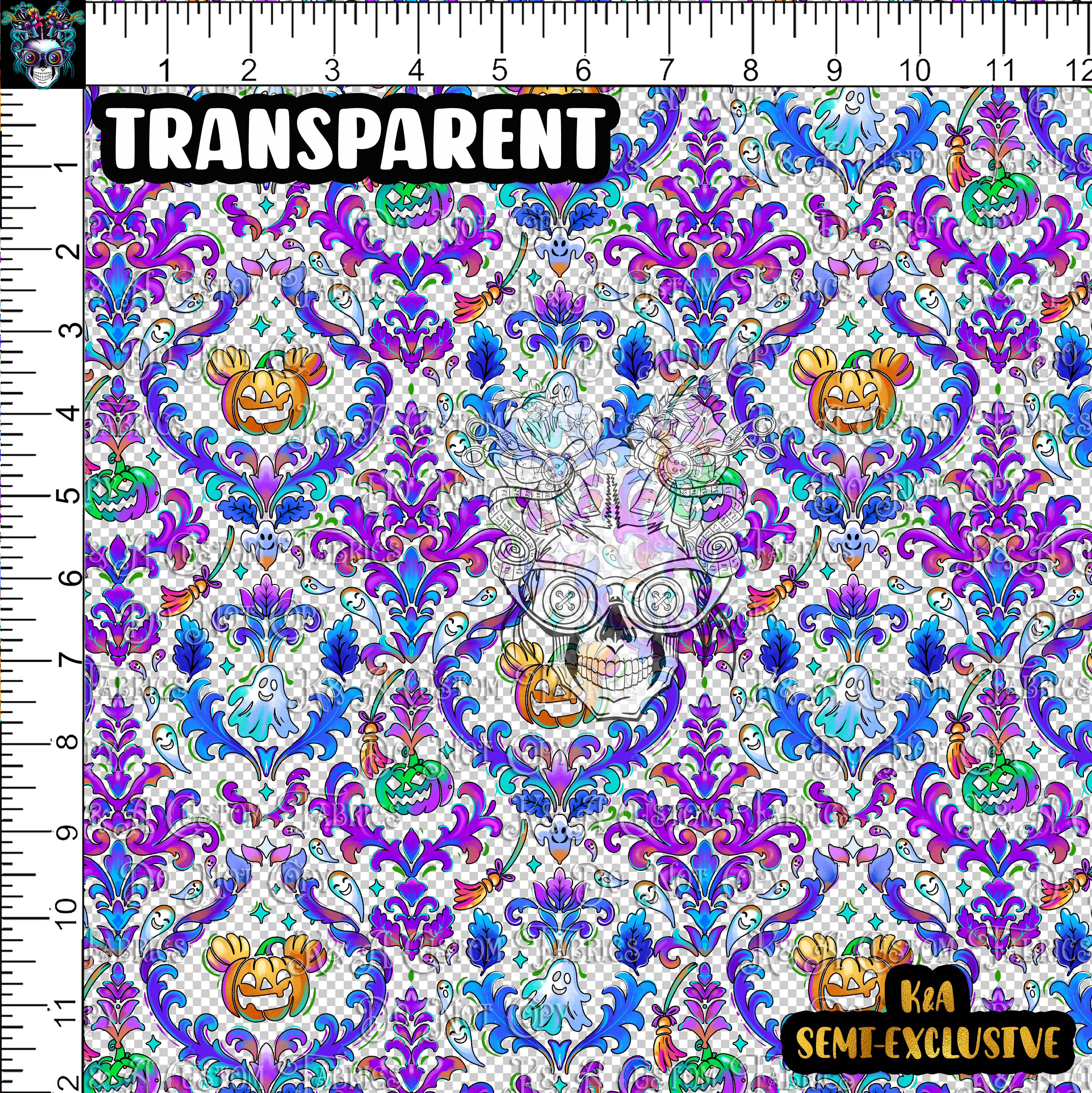 Spooktacular Halloween Transparent Clear/Holograph