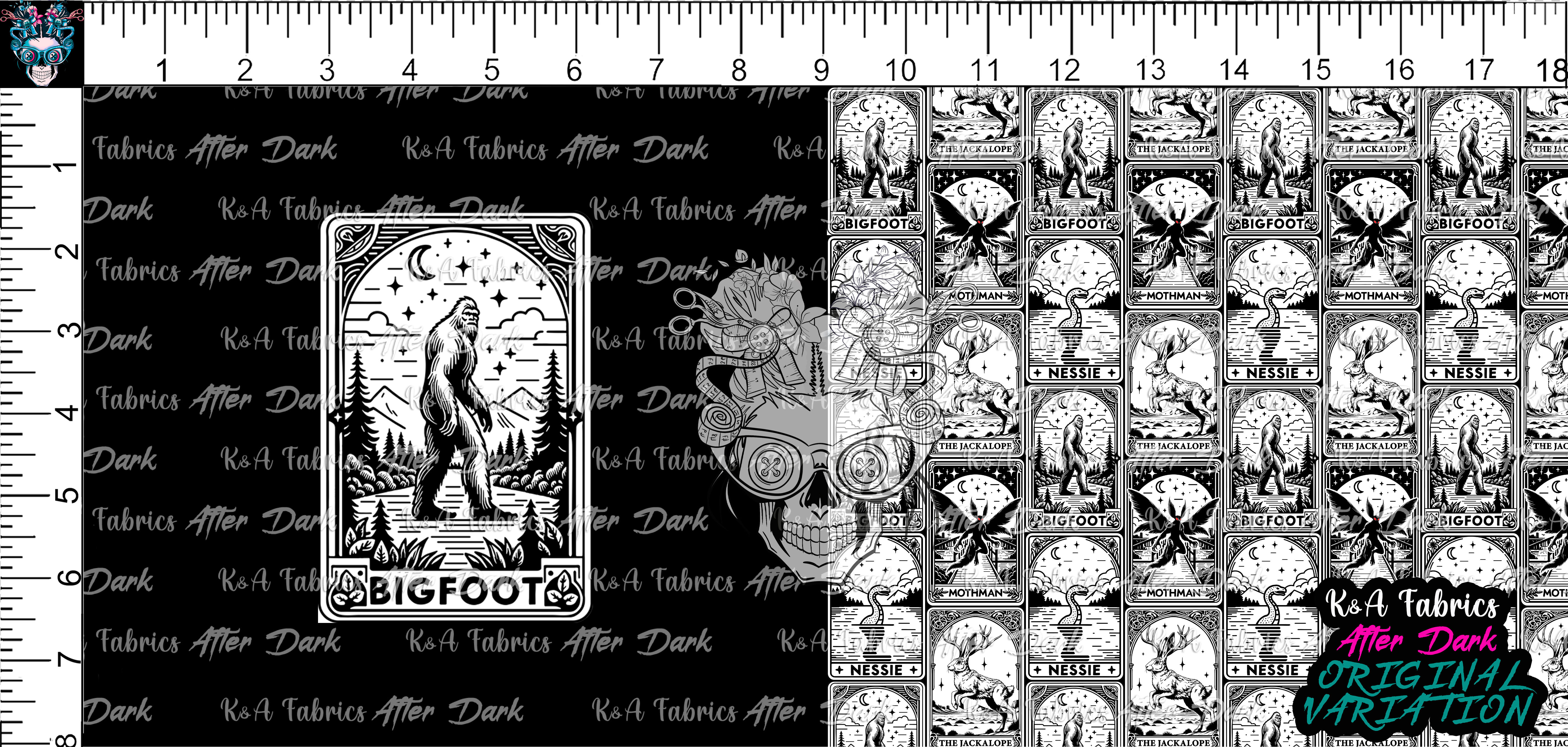 B&W Cryptid Tarot - Big Foot DP